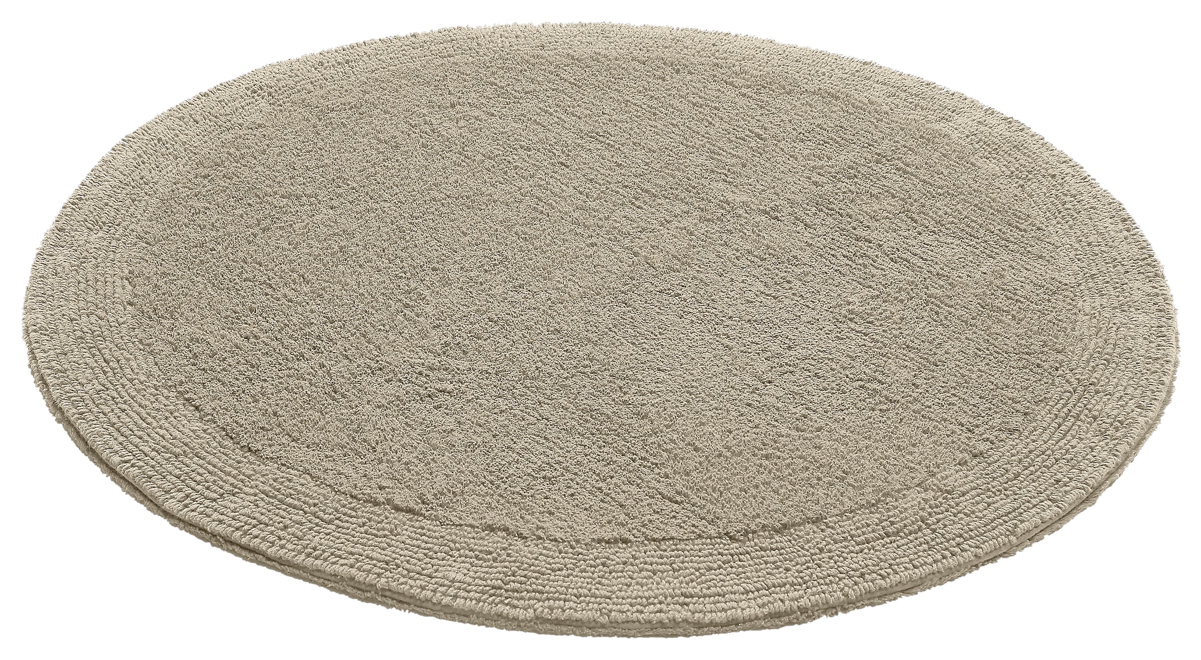 my home Badematte »Kapra, Badvorleger, Badezimmer Teppich«, beidseitig nutzbar-fußbodenheizungsgeeignet-strapazierfähig, mit Bordüre, Badteppich, Badematte, Baumwolle