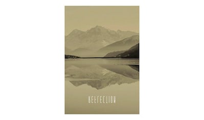 Poster »Word Lake Reflection Sand«, Natur, (1 St.)