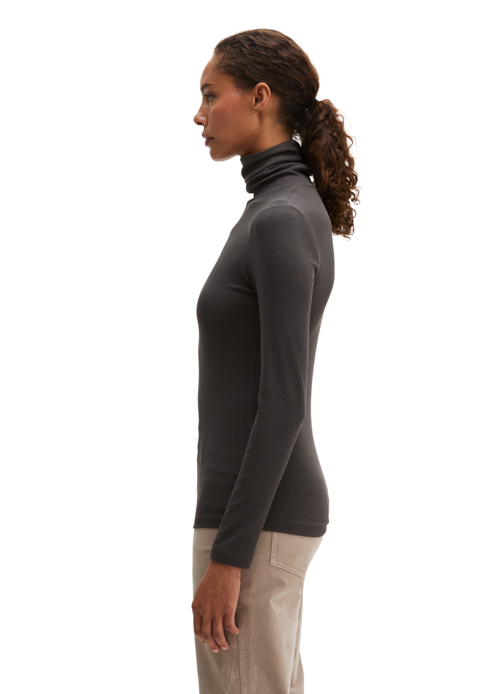 Marc O'Polo Langarmshirt »aus soft geripptem Jersey«