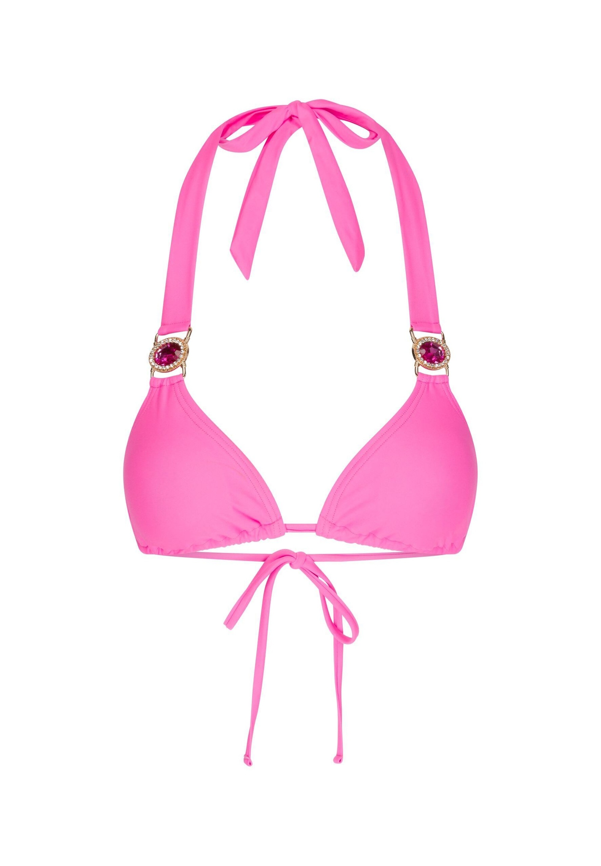 Moda Minx Triangel-Bikini-Top »Amour Triangle«, (1 St.), mit stilvollem Steinbesatz