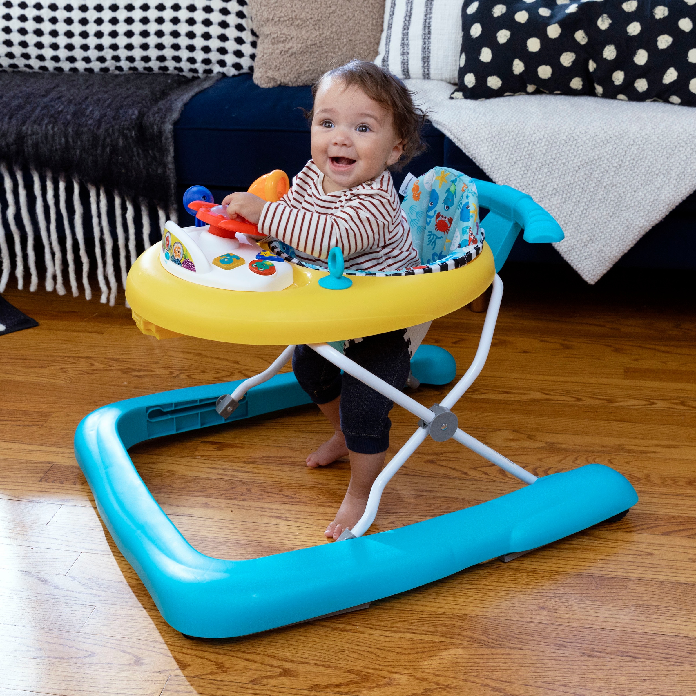 Baby Einstein Lauflernhilfe »Dive & Discover™ 3-in-1 Submarine Walker«, mit Meeresgeräuschen und Melodien