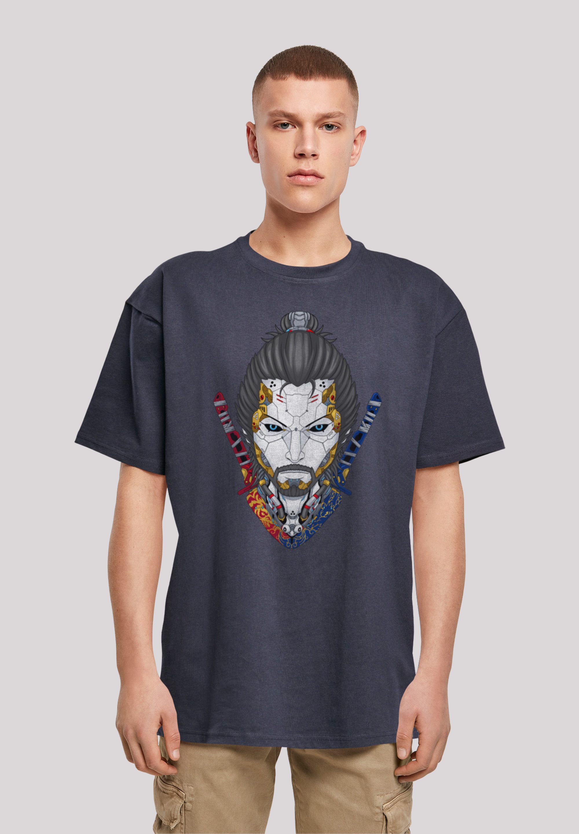 F4NT4STIC T-Shirt "Cyberpunk Samurai CYBERPUNK STYLES", Print