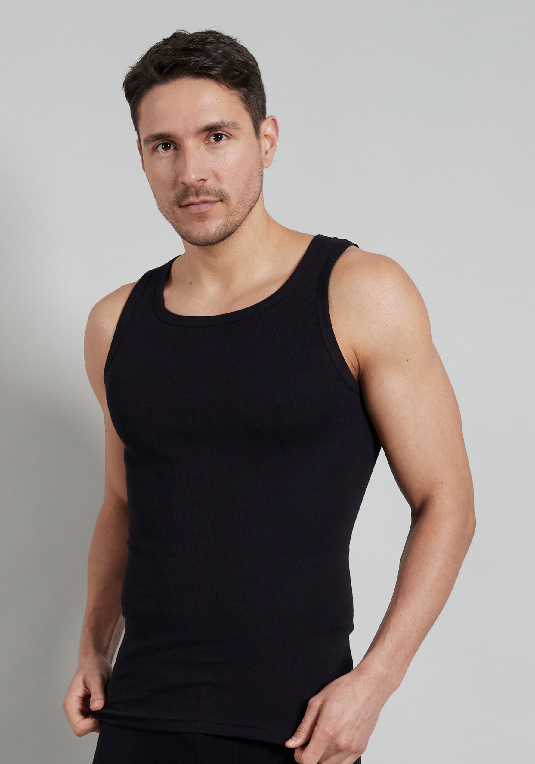 TOM TAILOR Tanktop "Montana", (2er Pack), Rundhals-Ausschnitt, slim fit günstig online kaufen