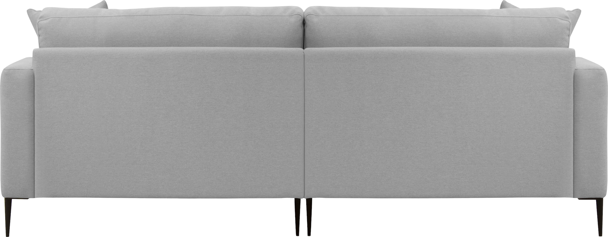 Leonique 2-Sitzer »Cozy elegantes Designsofa, Maße B/T/H: 151/97/80 cm«, mit losen Kissen und Metallbeinen