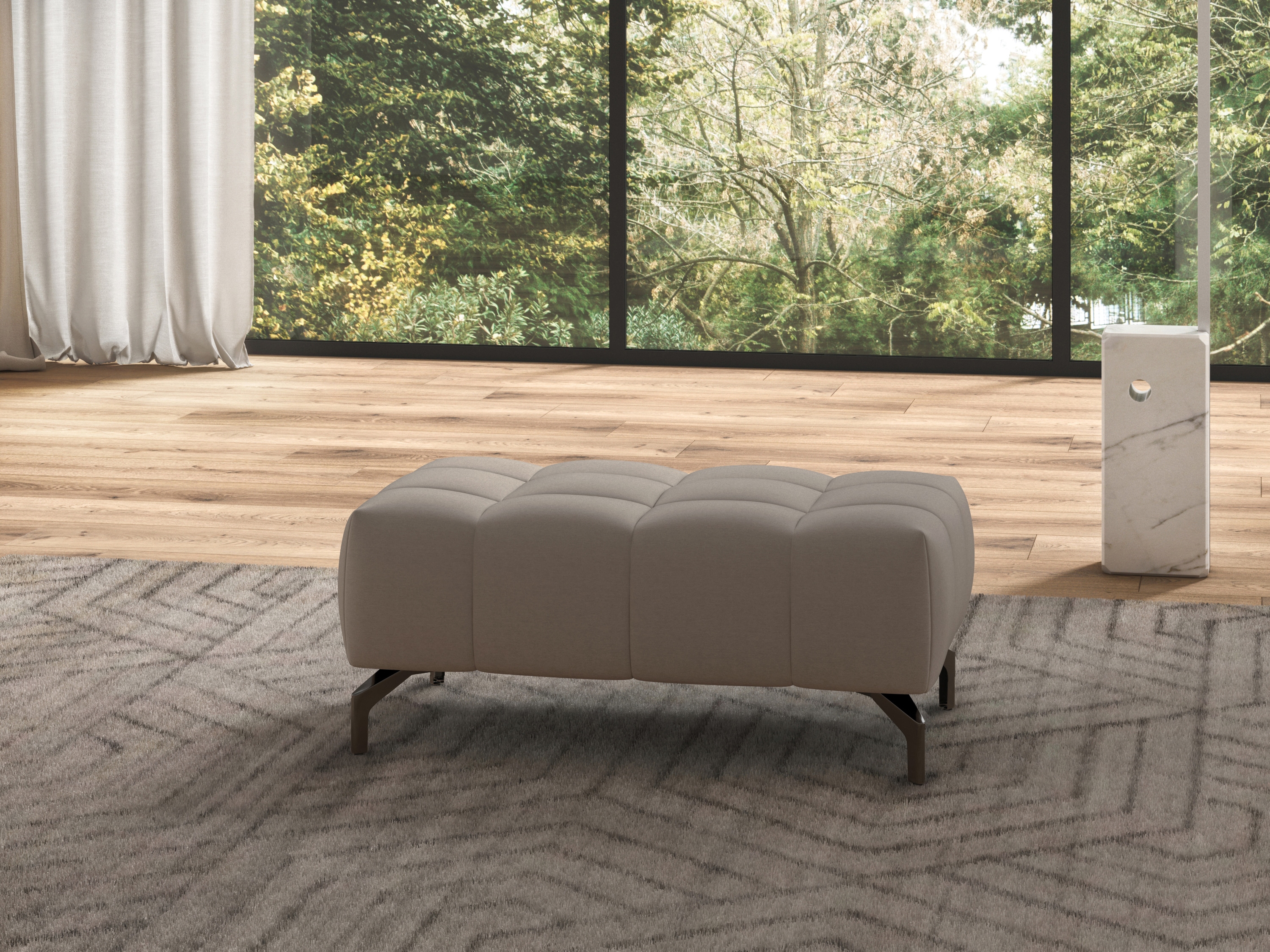 sit&more Hocker "Cool" mit schwarzen Füßen