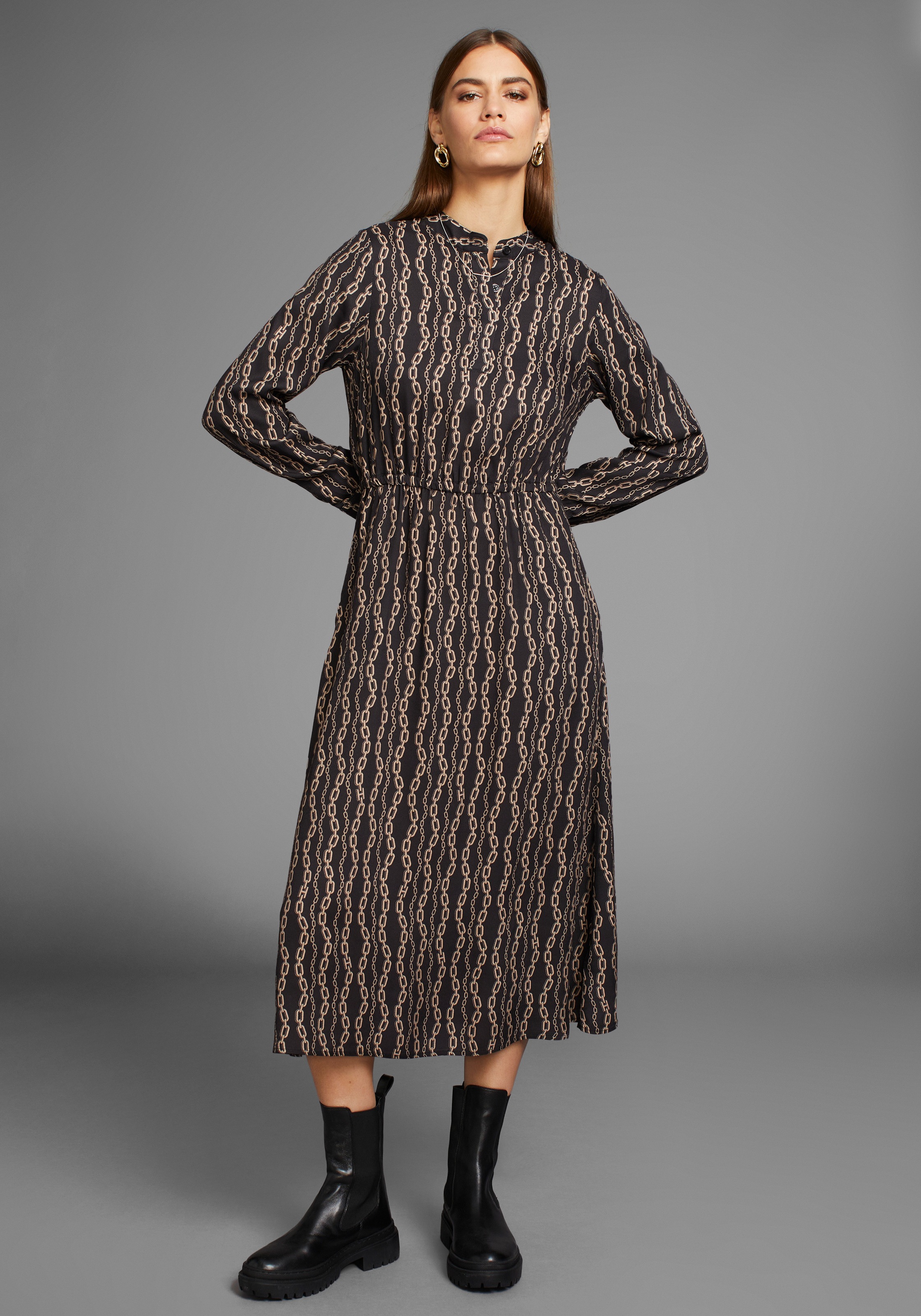 HECHTER PARIS Midikleid, mit modischem Allover-Print günstig online kaufen