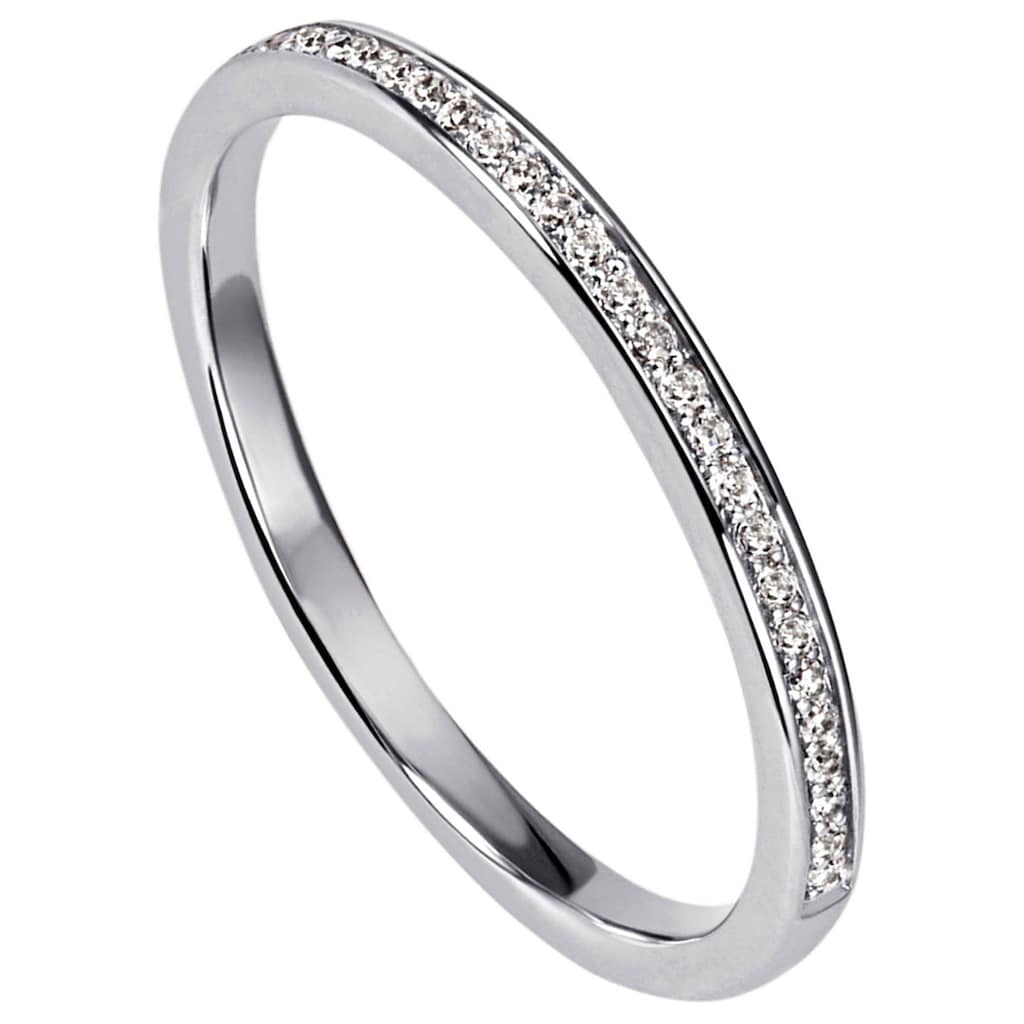 JOBO Diamantring »Ring mit 29 Diamanten« 585 Weißgold