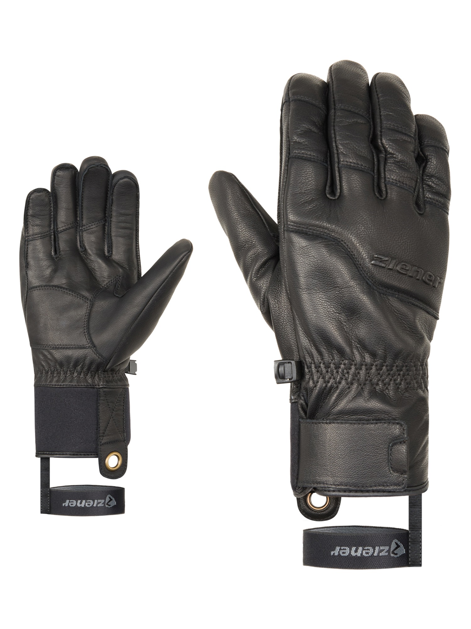 Ziener Skihandschuhe "GISMON-Z AQUASHIELD PrimaLoft TOUCH" wasserdicht, winddicht, atmungsaktiv, extra warm, Leder
