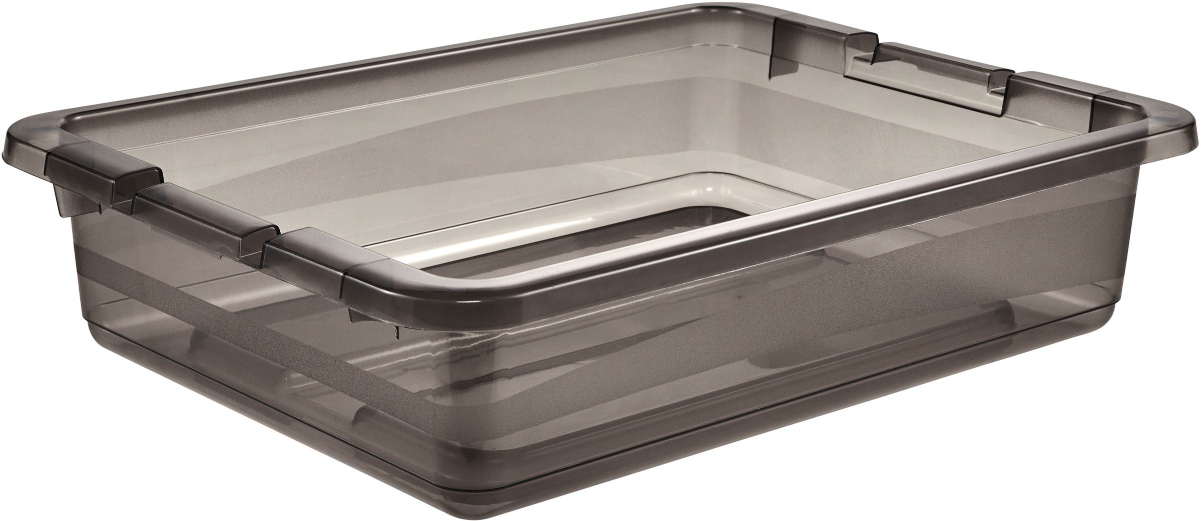 Thumbnail - keeeper Aufbewahrungsbox "Cornelia, 6er Set, 7 L, 39,5 x 29,5 x 9,5 cm" durch Clips verschließbar, Griffe am Boden