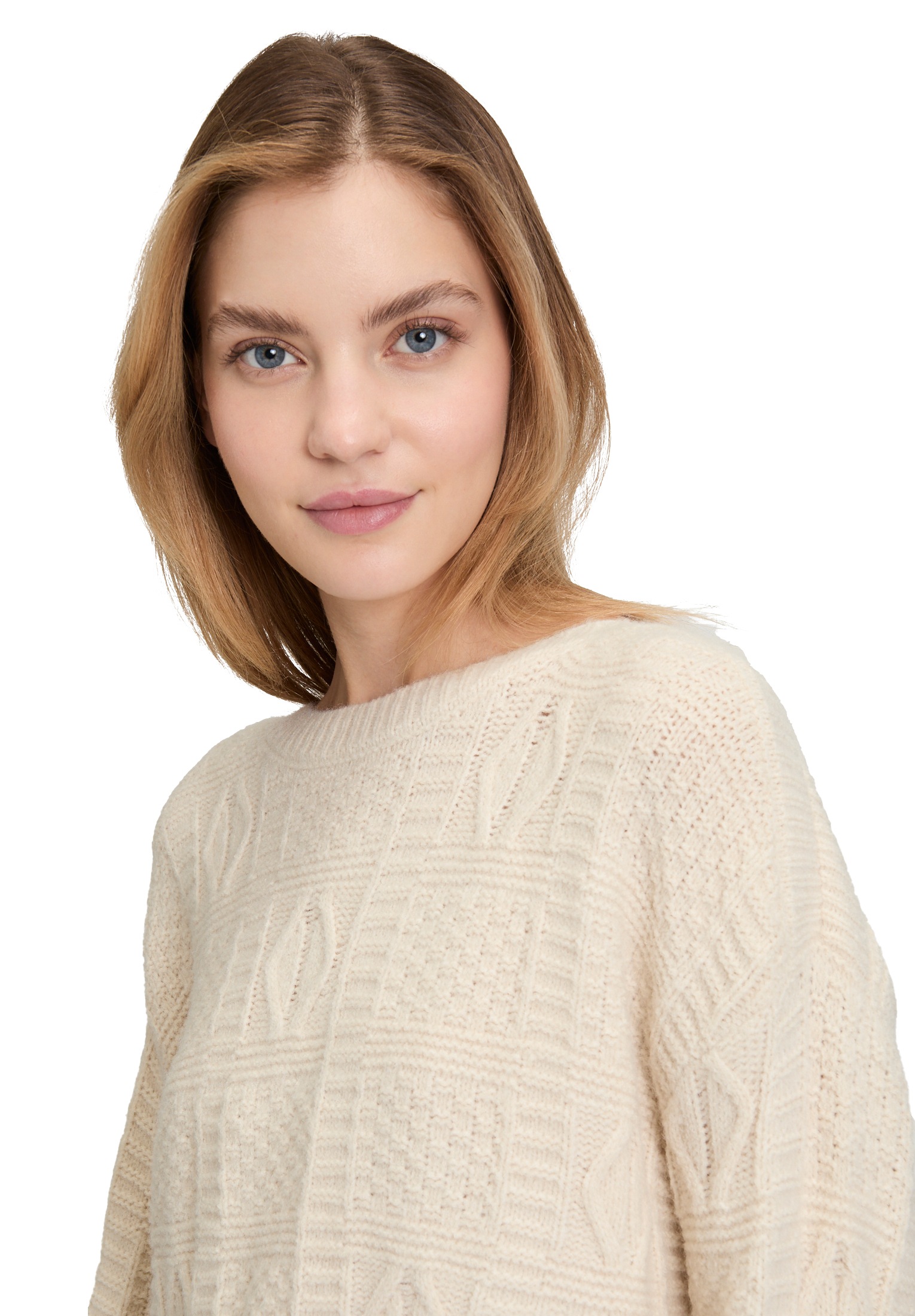 Betty Barclay Strickpullover »Betty Barclay Damen Grobstrick-Pullover mit Effektgarn«, (1 tlg.)