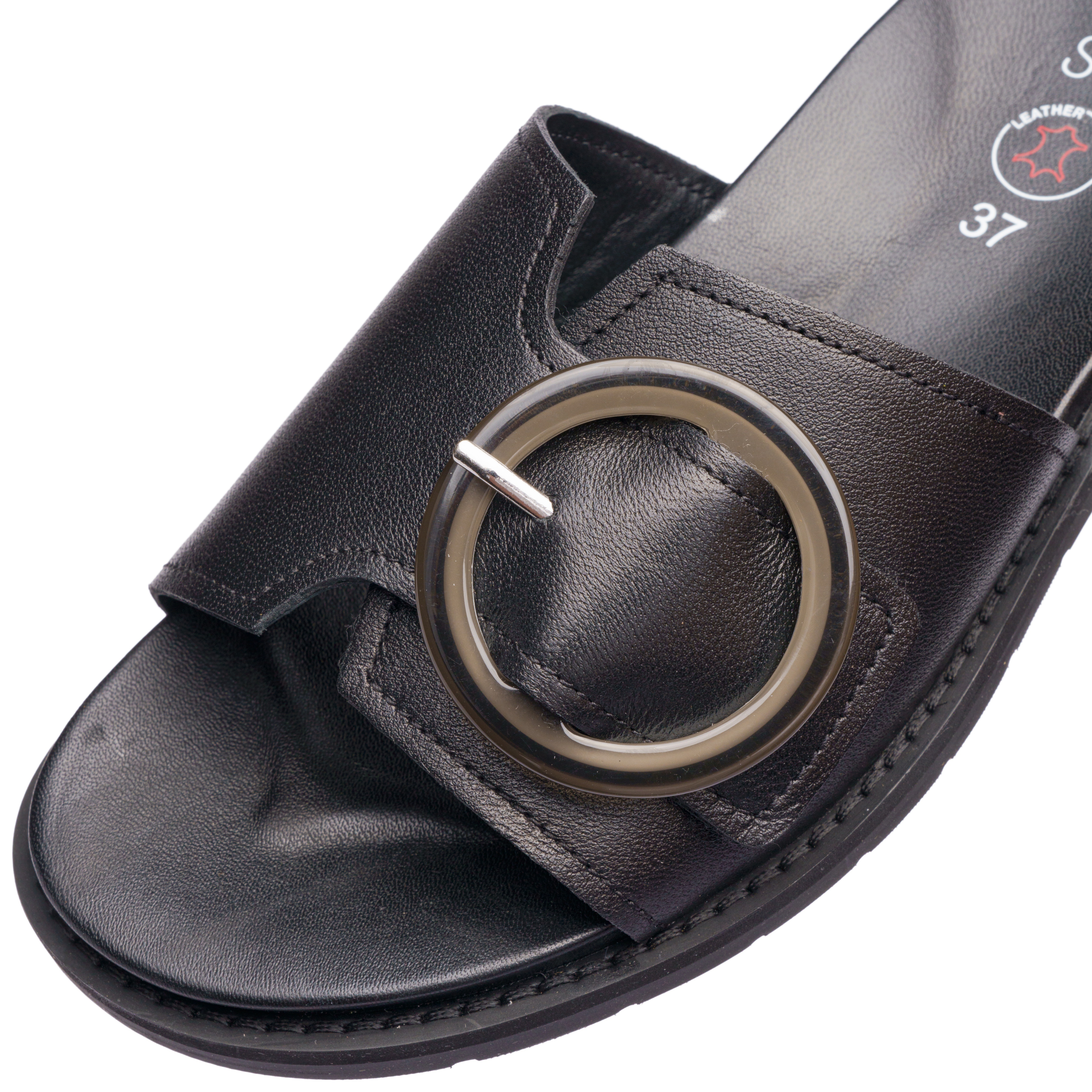 Thumbnail - Ara Pantolette "ELBA" Sommerschuh, Schlupfschuh mit Zierschnalle, in Weite G (= weit)