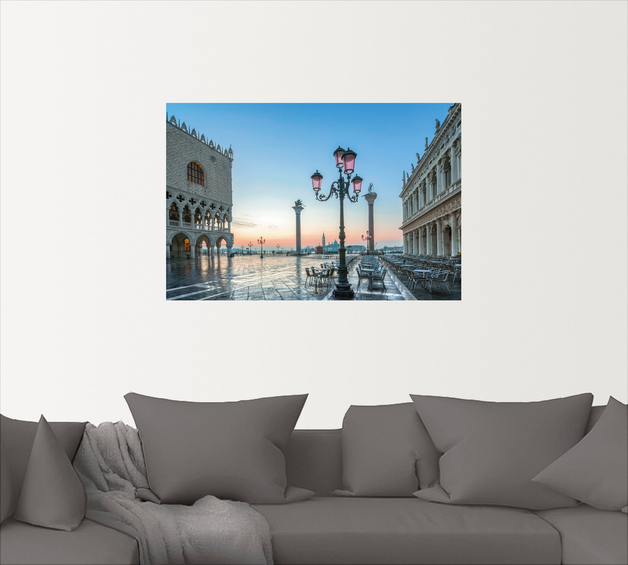 Artland Wandbild »Markusplatz in Venedig«, Venedig, (1 St.), als Alubild, Leinwandbild, Wandaufkleber oder Poster in versch. Größen