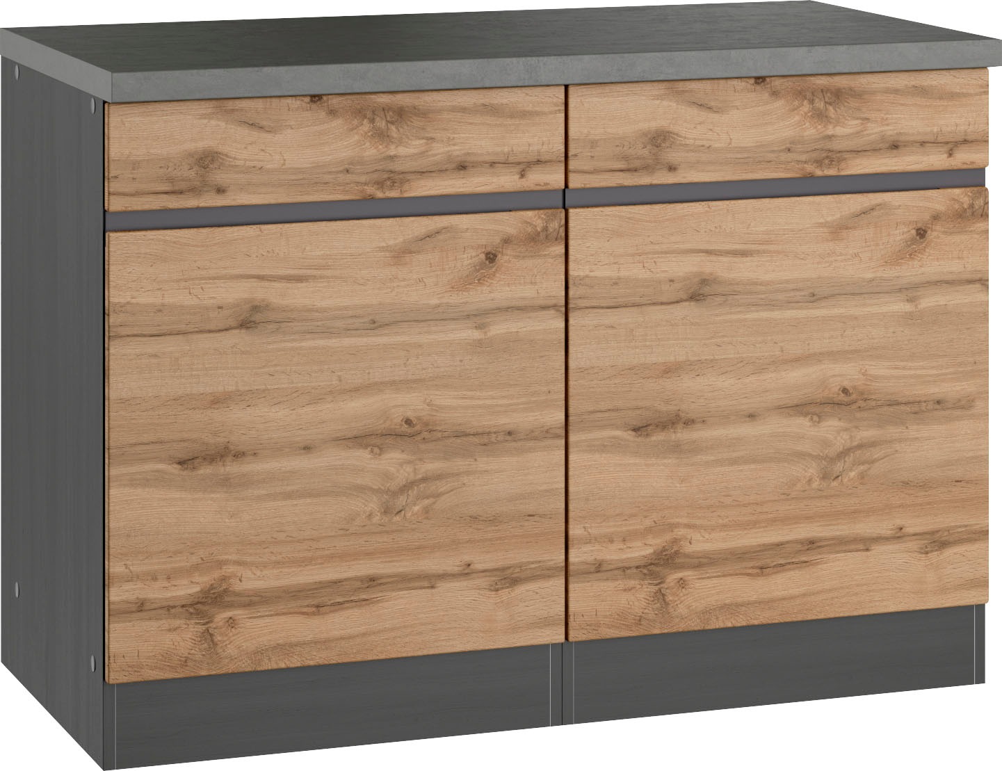 KOCHSTATION Unterschrank »KS-Riesa«, Breite 120 cm, MDF-Fronten