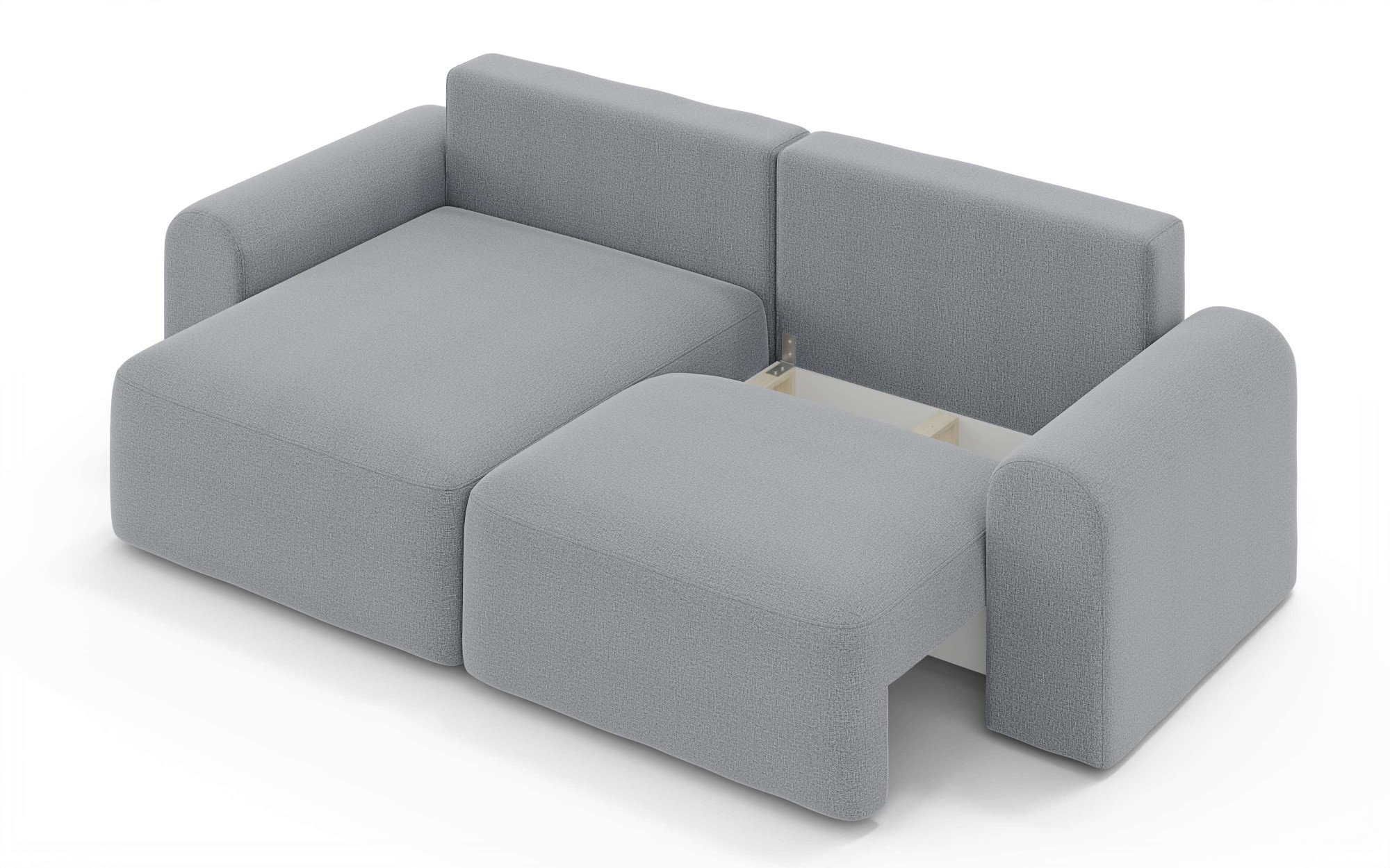 OTTO home Ecksofa »LEOO universell Schlafsofa mit Bettkasten, Maße B/T/H: 272/152/84,5 cm«, L-Form mit Recamiere rechts oder links montierbar, hoher Sitzkomfort