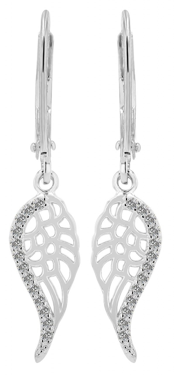 Paar Ohrclips ADELIA´S "Damen Ohrclips aus rhodiniertem 925 Sterling Silber und Zirkonia", silber, Ohrringe, Damen, Damen, Silber 925 (Sterlingsilber) 2