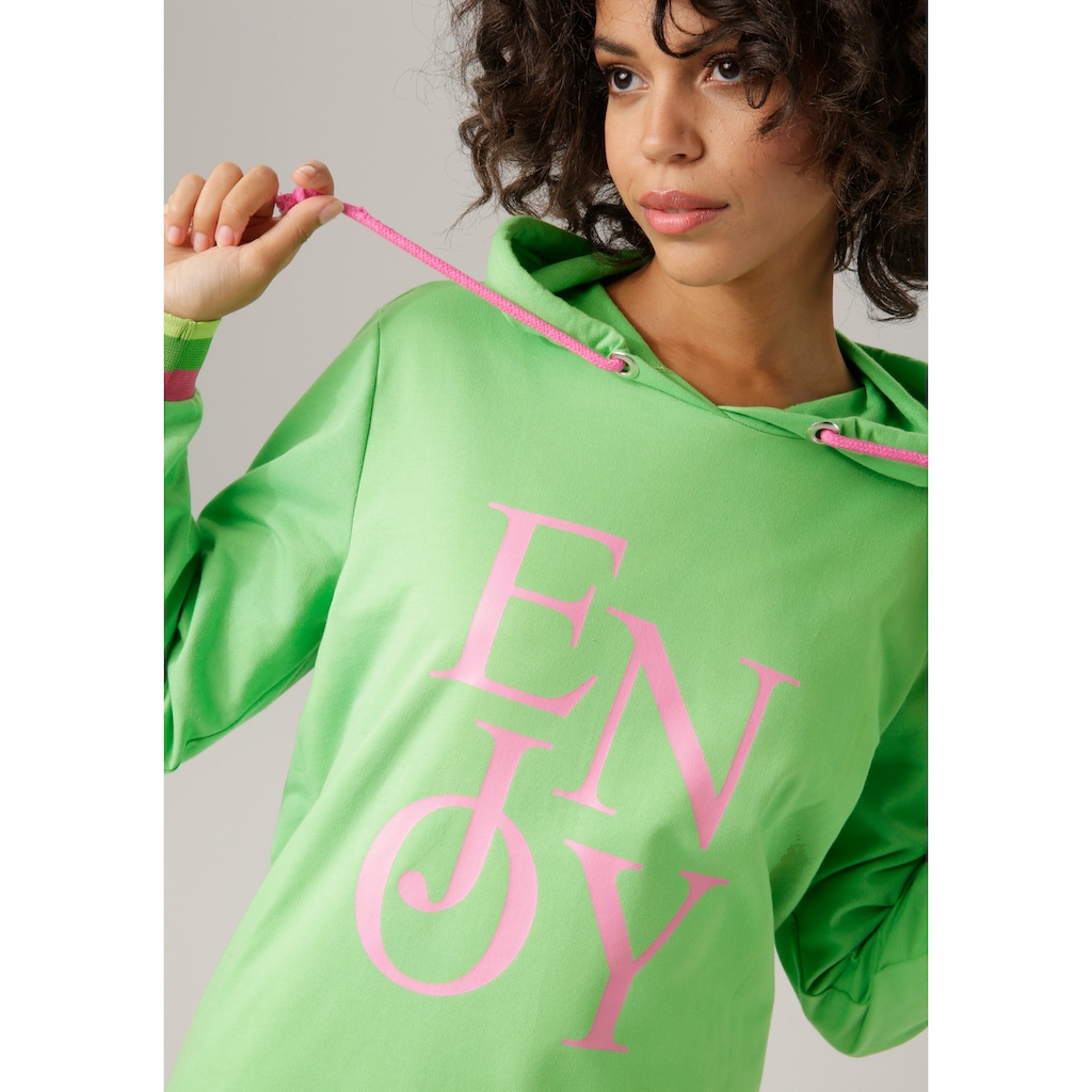 Aniston CASUAL Sweatshirt, mit "ENJOY"-Schriftzug