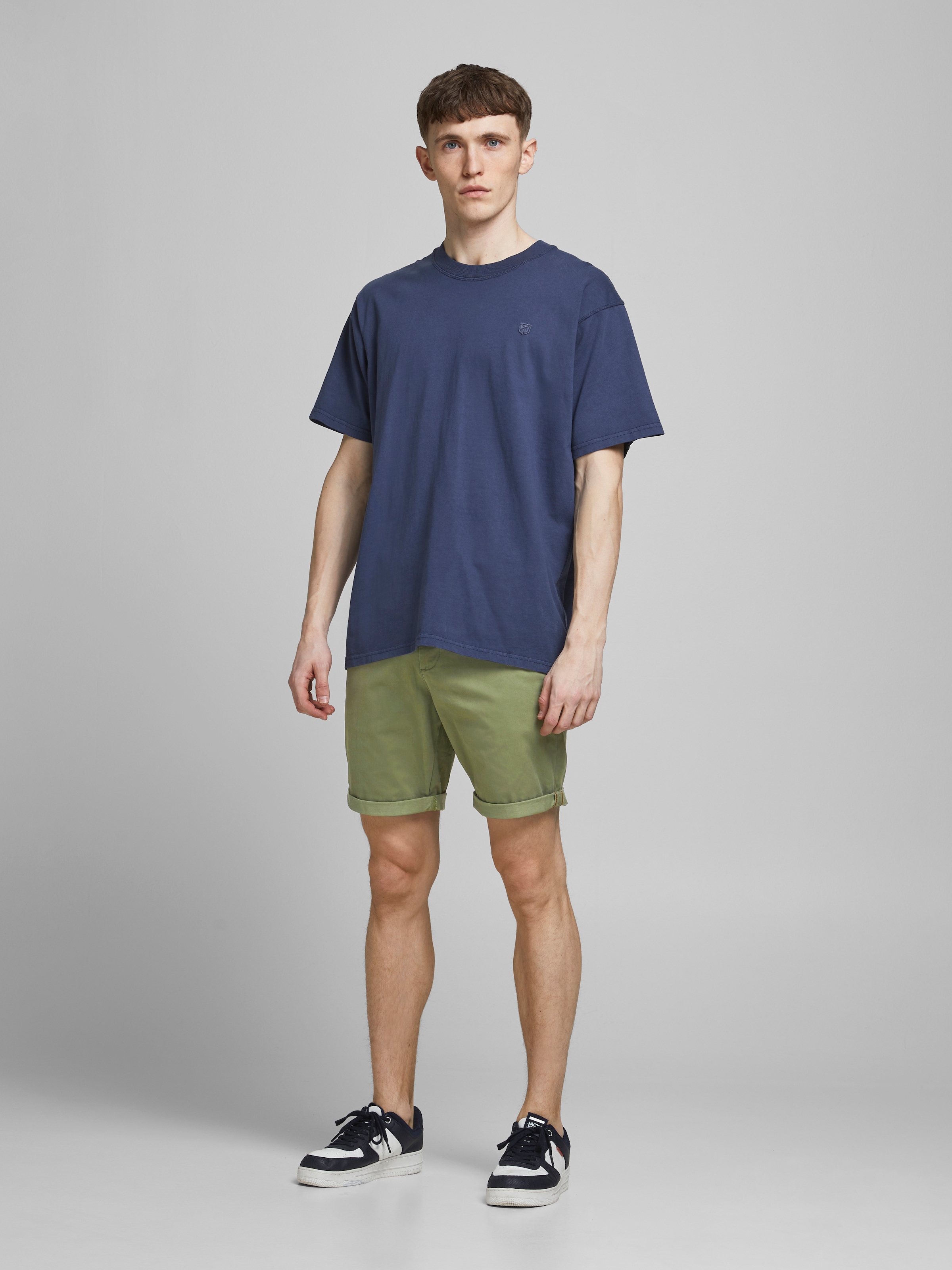 Jack & Jones Chinoshorts »JPSTBOWIE JJSHORTS S«, mit Aufschlag