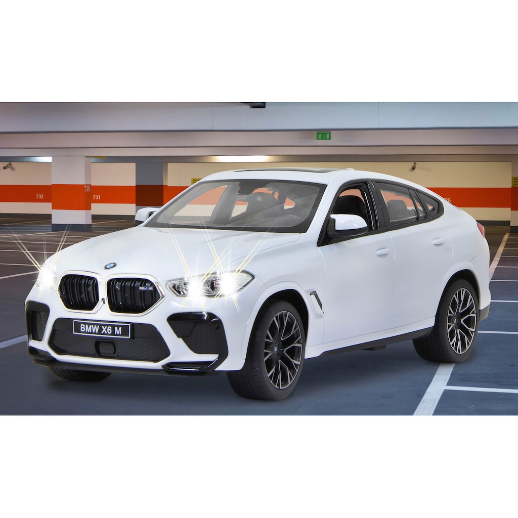 Jamara RC-Auto »Deluxe Cars, BMW X6 M 1:14, weiß - 2,4 GHz«, mit LED-Lichtern