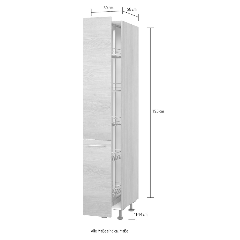 Kochstation Apothekerschrank »KS-Trea SVAV30-195«