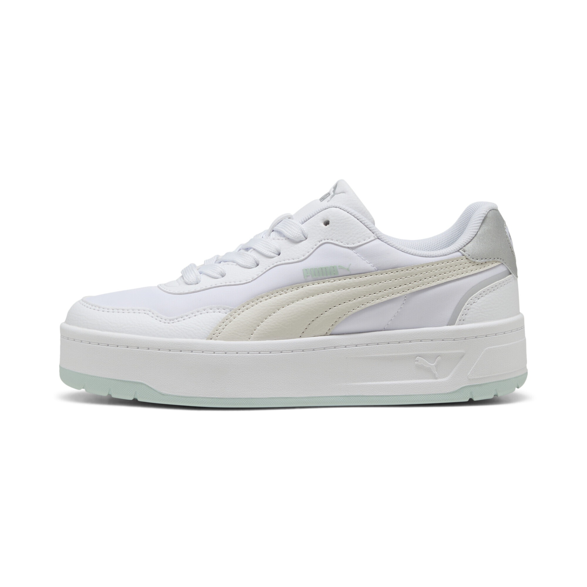 PUMA Sneaker »Court Lally Skye Aqua Metallics Sneakers Damen«