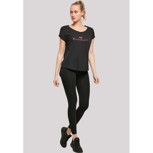 F4NT4STIC Kurzarmshirt »Damen Marvel WandaVision Logo with Ladies Long Slub  Tee«, (1 tlg.) online kaufen | BAUR