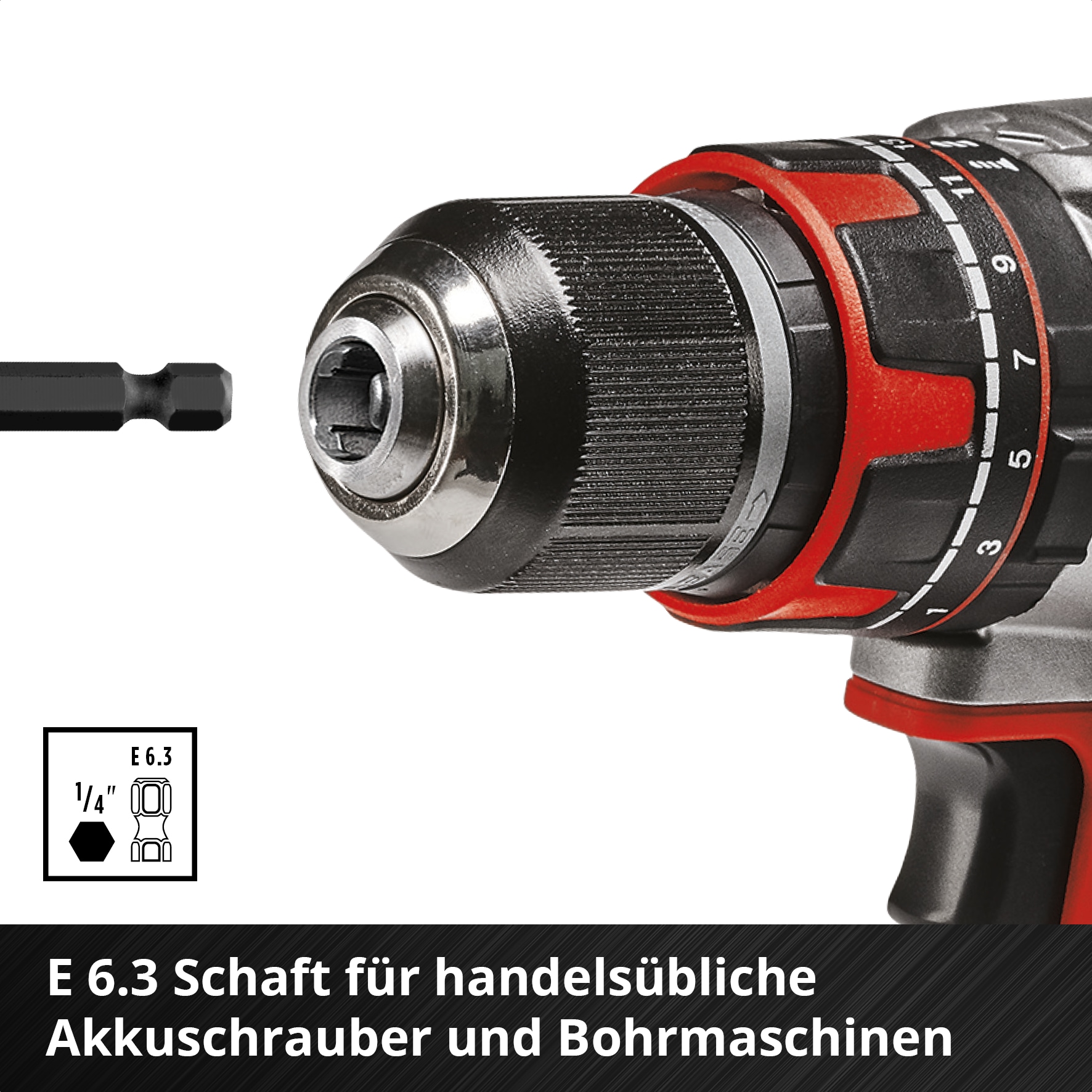 Einhell Bohrer- und Bit-Set »M-CASE«, (Kombi-Set, 16 tlg., Bohrer-Set)