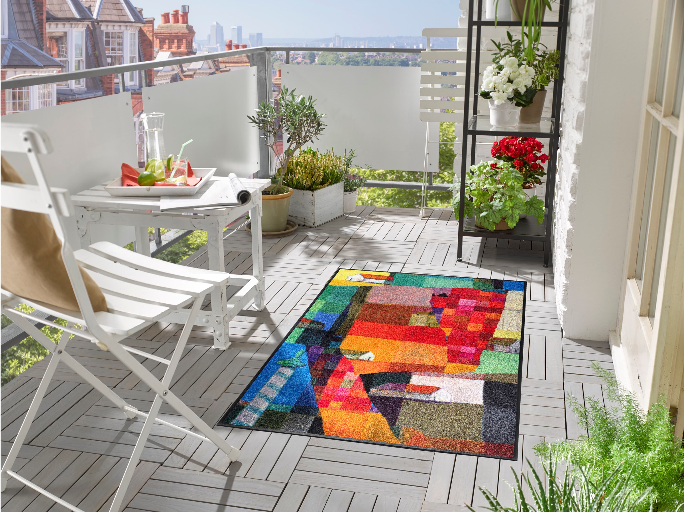 wash+dry by Kleen-Tex Teppich "Venetien" rechteckig 7 mm Höhe rutschhemmend günstig online kaufen