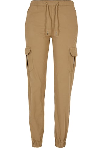 Cargohose »Urban Classics Damen Ladies High Waist Cargo Jogging Pants«, (1 tlg.)