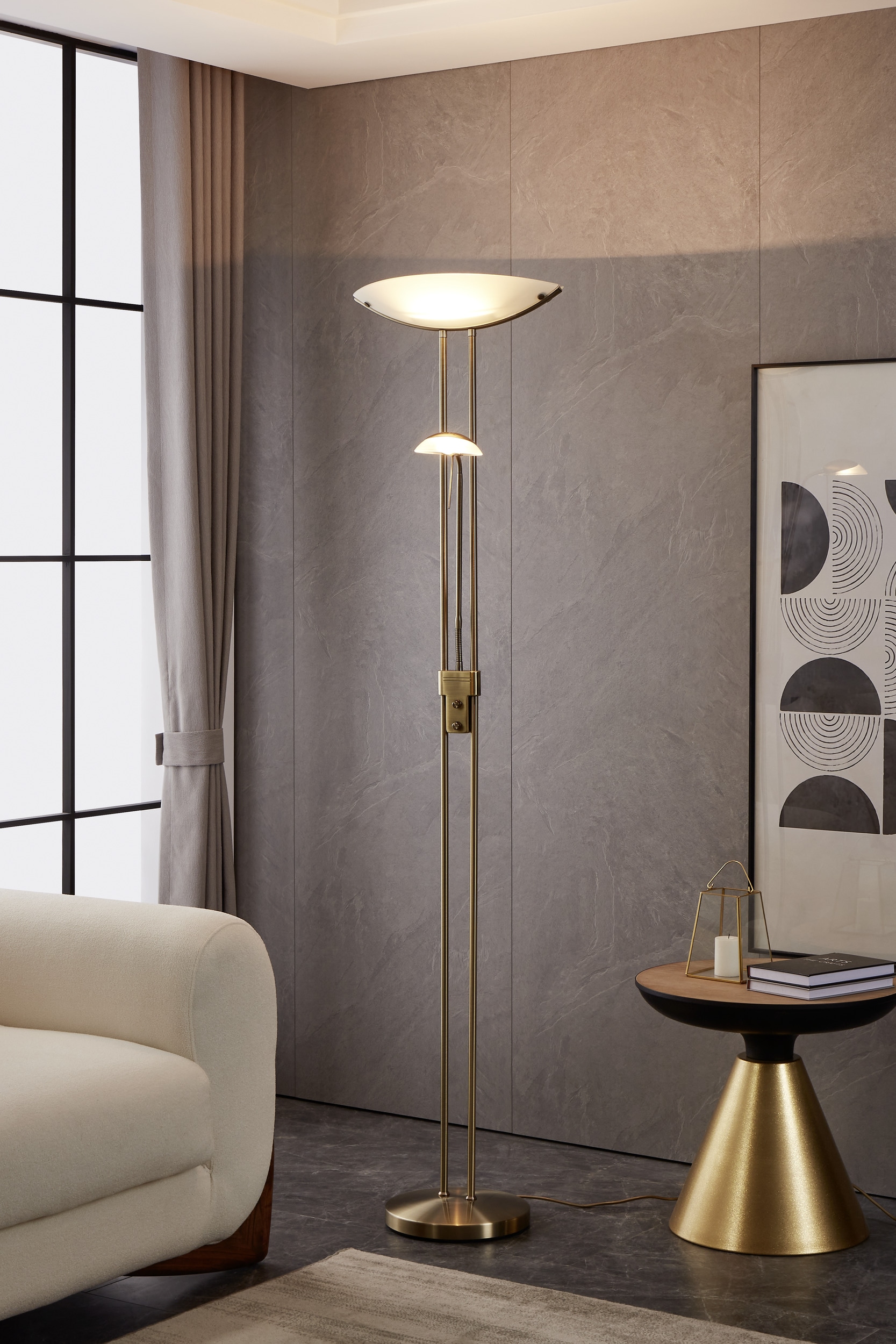 EGLO Stehlampe »BAYA Stehlampe - Stahl - R7S;G9 - 1X230W;1X33W - IP20« LED-Modul 1 Stk.