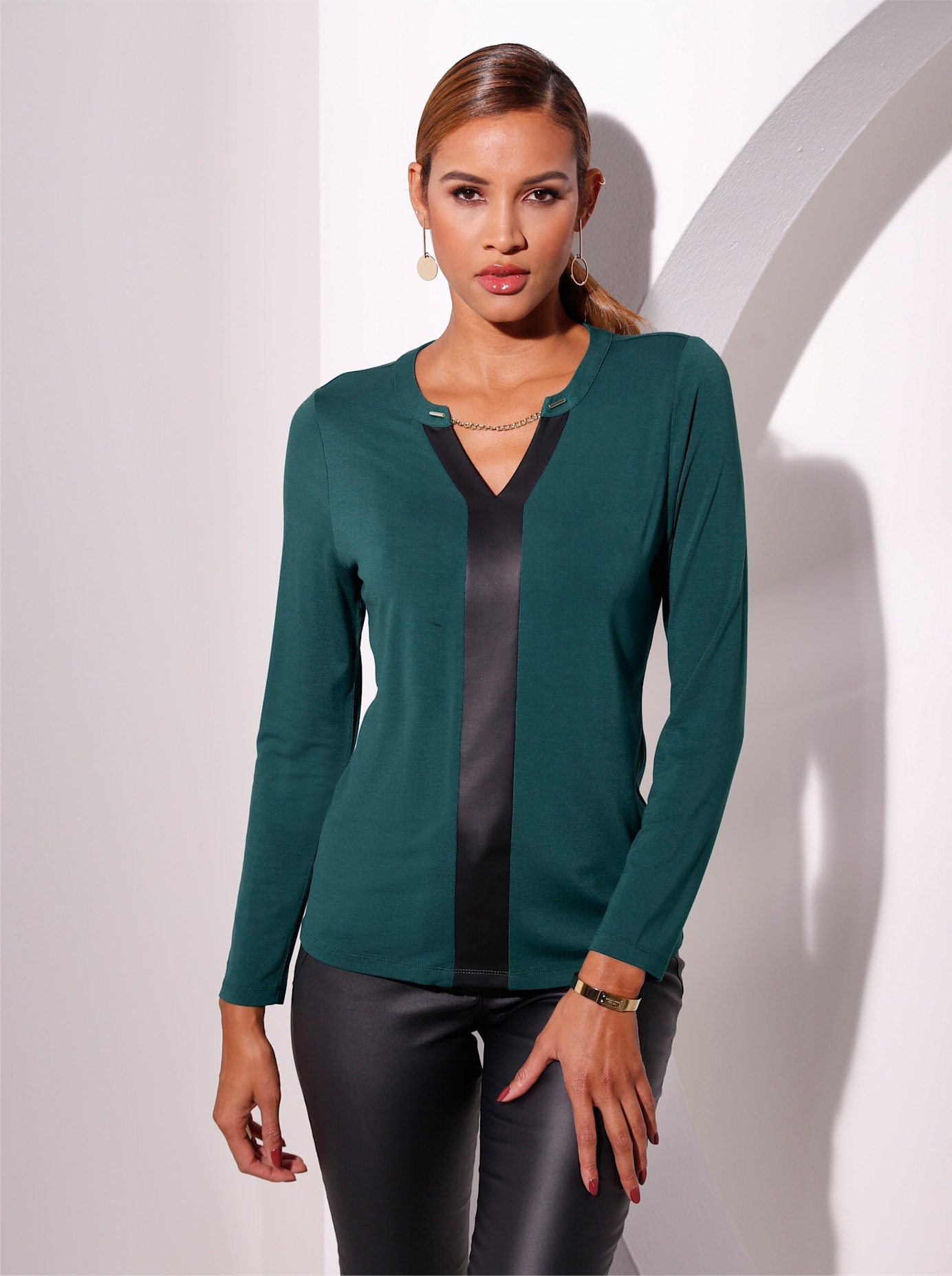 creation L Langarmshirt "Shirt" 1 Stk. tlg. günstig online kaufen