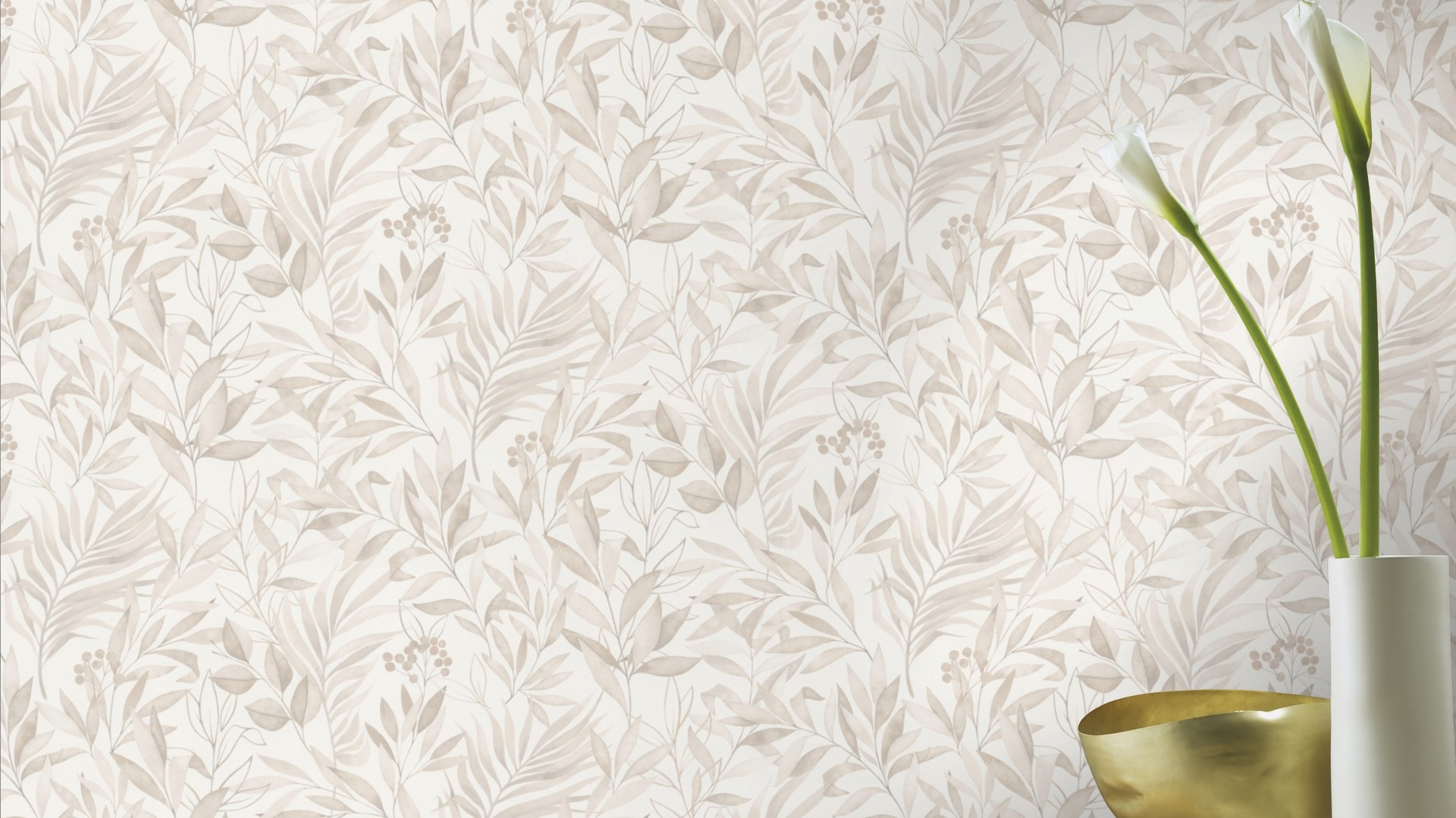 Rasch Papiertapete "mit Blättern" botanisch glatt mit Pflanzen günstig online kaufen