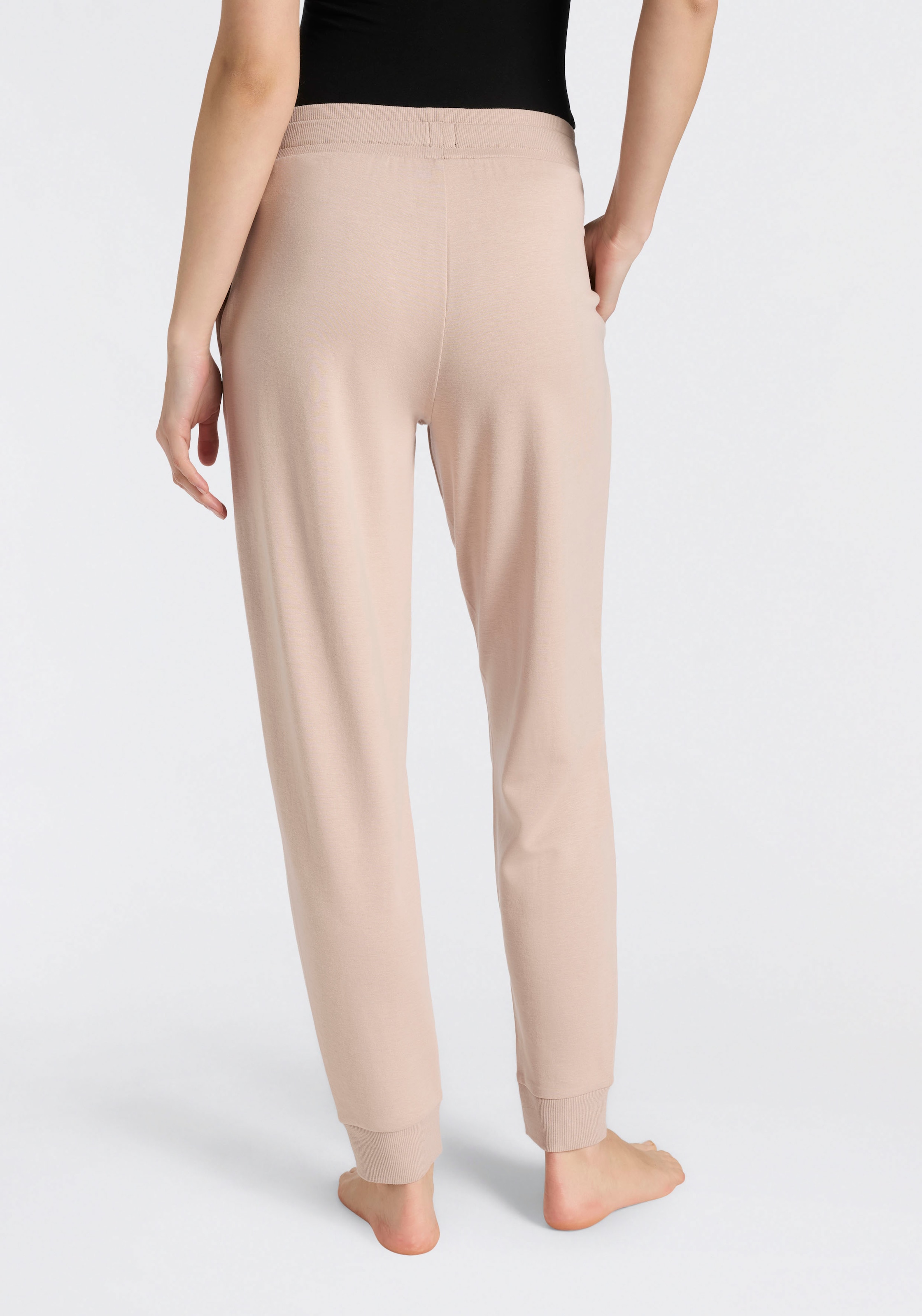 BOSS Relaxhose »CP Stripe_Pants Cuff«  mit kontrastfarbener Kordel