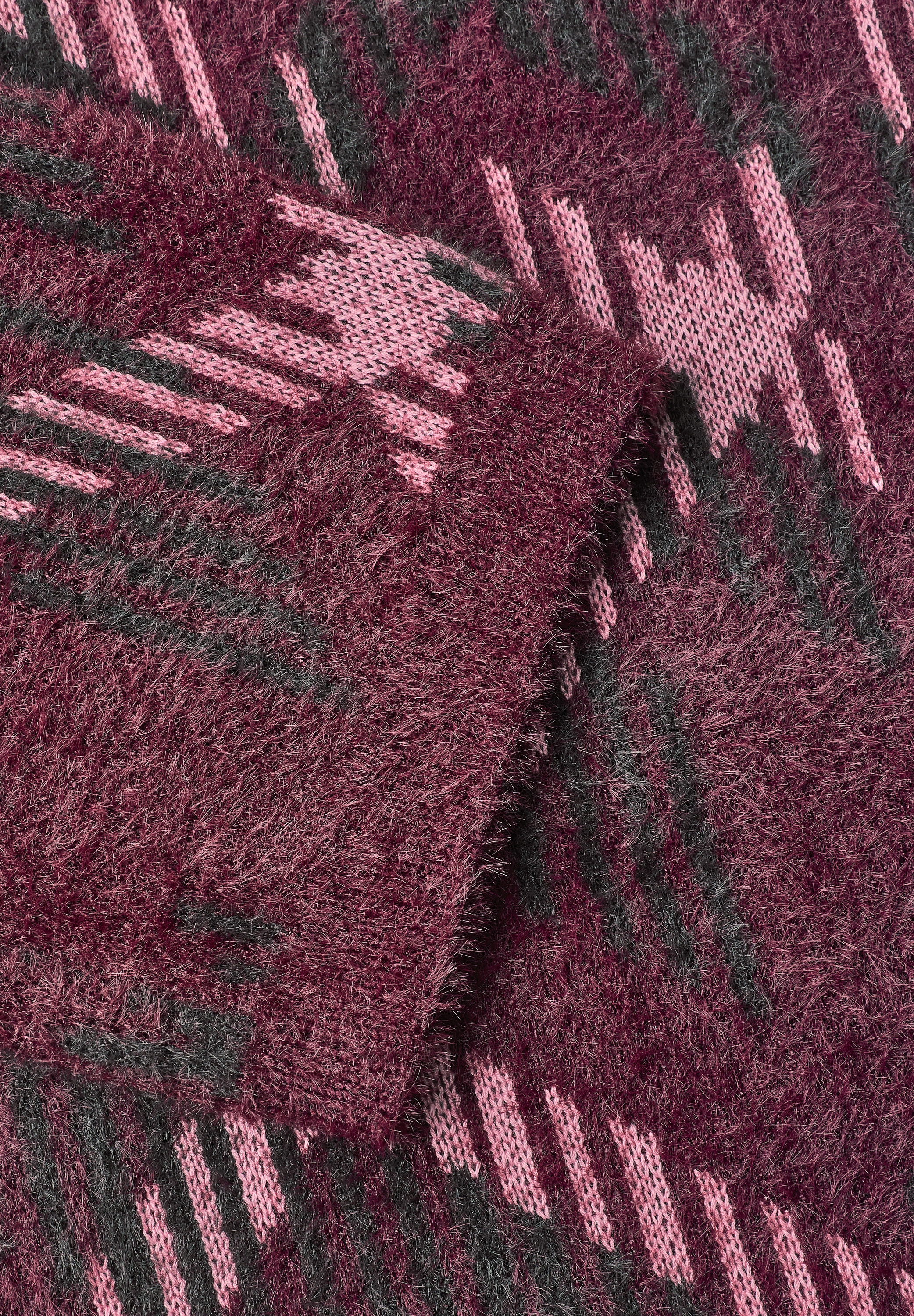 STREET ONE Kurzarmpullover mit Federgarn