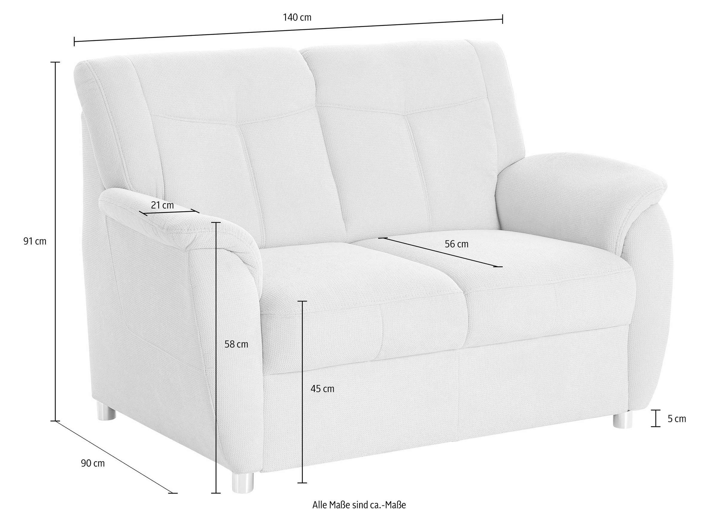 sit&more 2-Sitzer »Sonoma«, mit Federkern