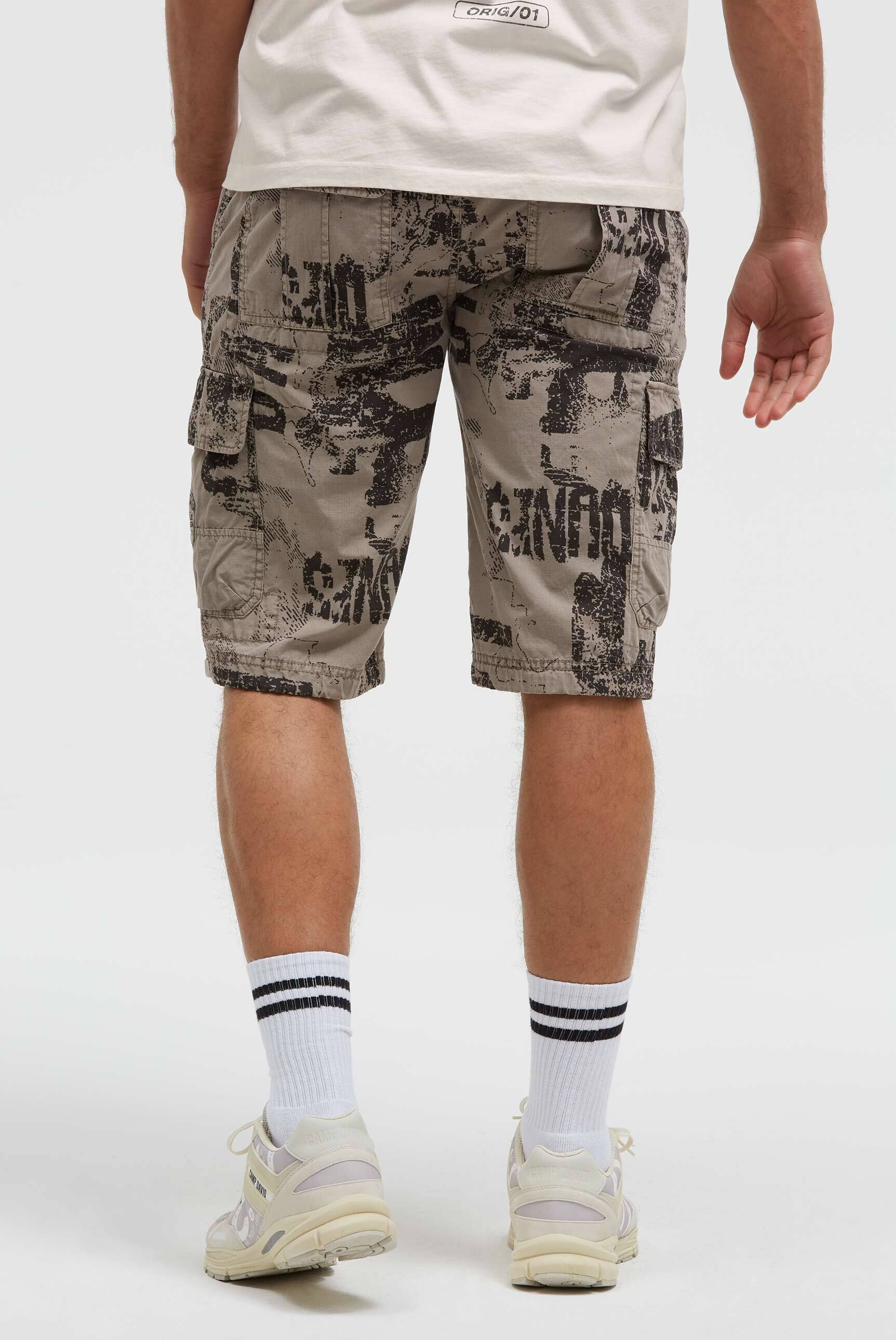 CAMP DAVID Shorts  mit All Over Print