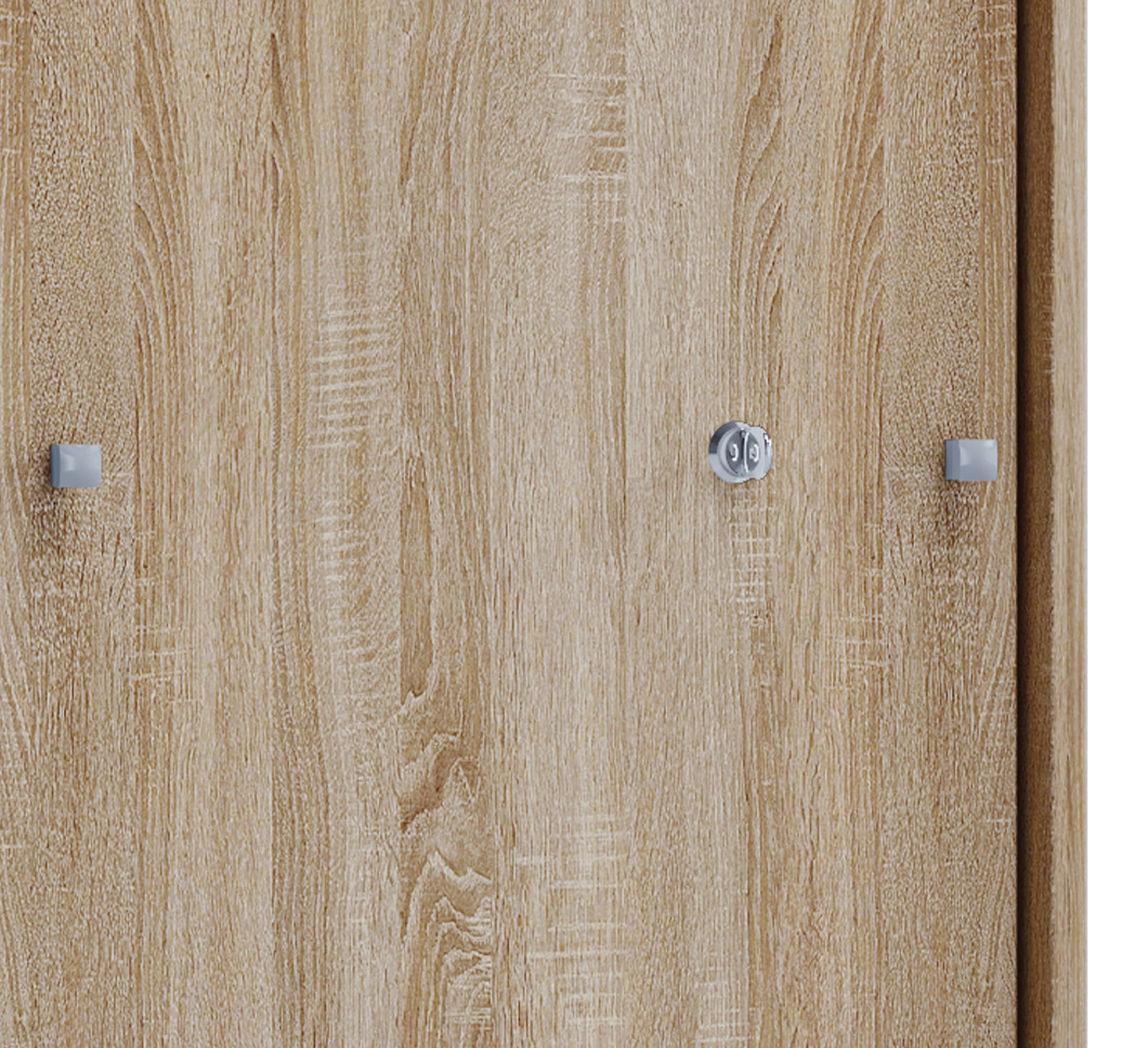 VCM Aktenschrank »VCM Büroschrank mit 3 Fächern | moderner Aktenschrank mit Schiebetüren | Maße ca. B. 70 x H. 111 x T. 40 cm ¿ Lona 3-Fach« 1 Stk. tlg.