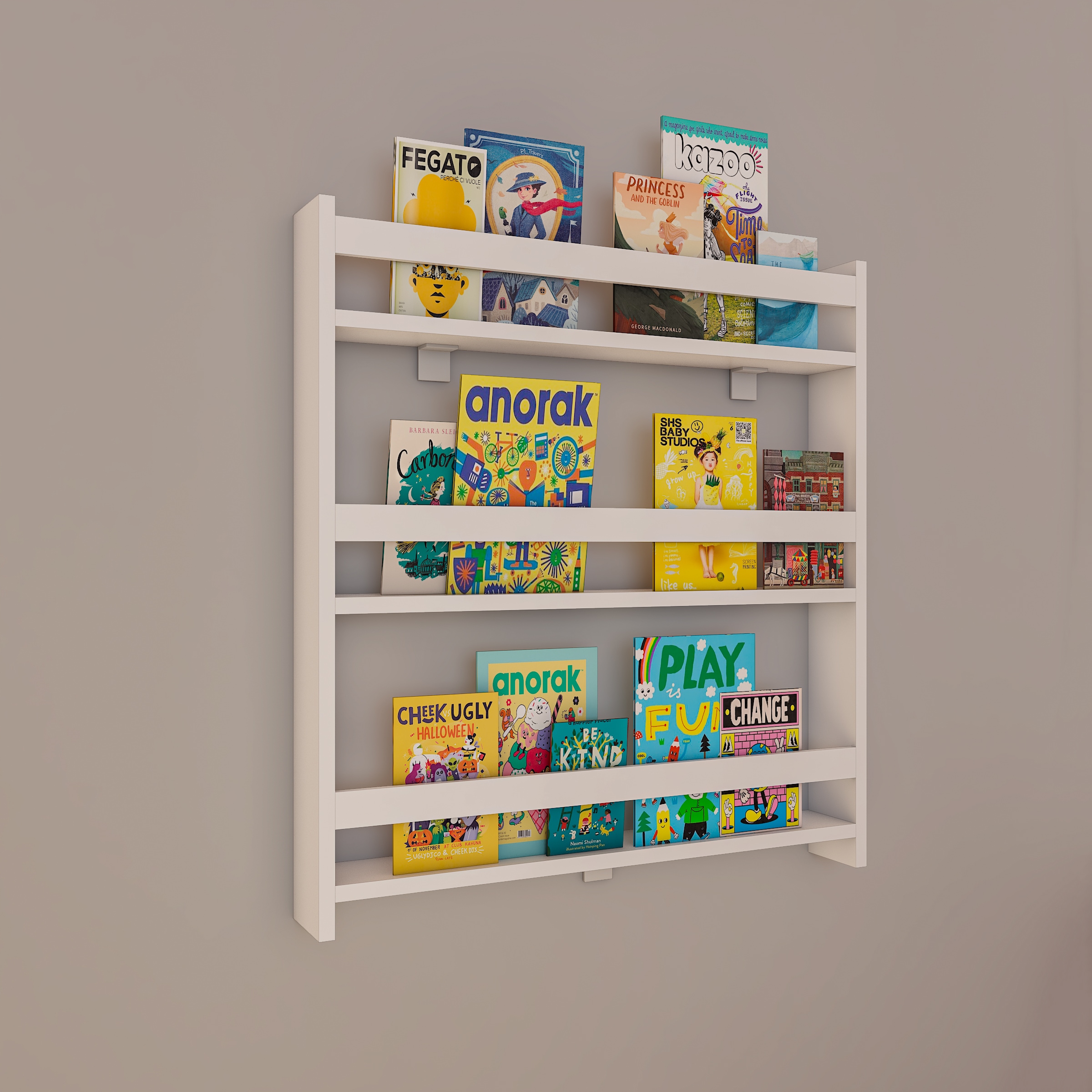 VCM Wandregal »Holz Kinderregal Bücherregal Kinder Regal Kidos«