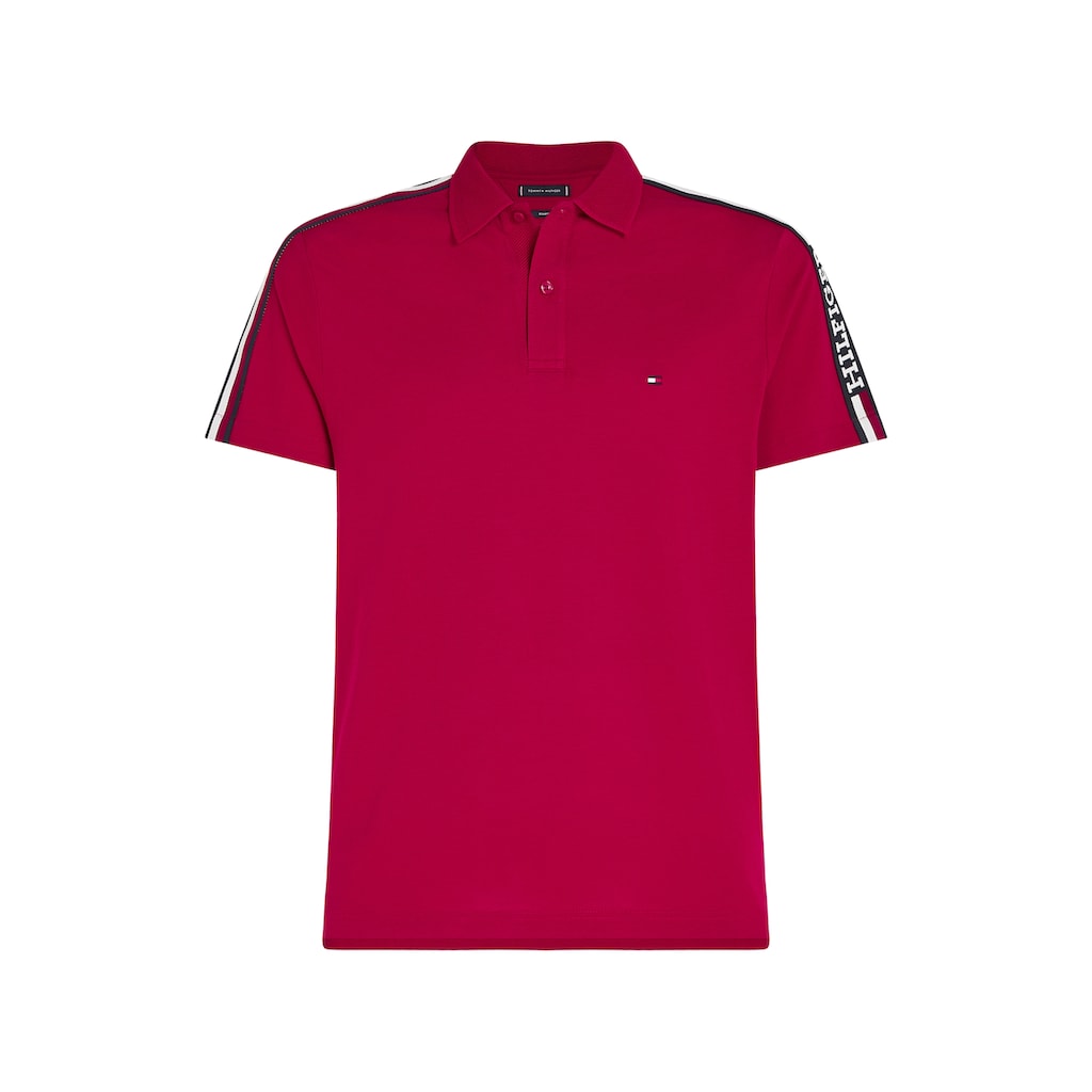 Tommy Hilfiger Poloshirt »GLOBAL STRIPE MONOTYPE REG POLO«, mit Logostickerei