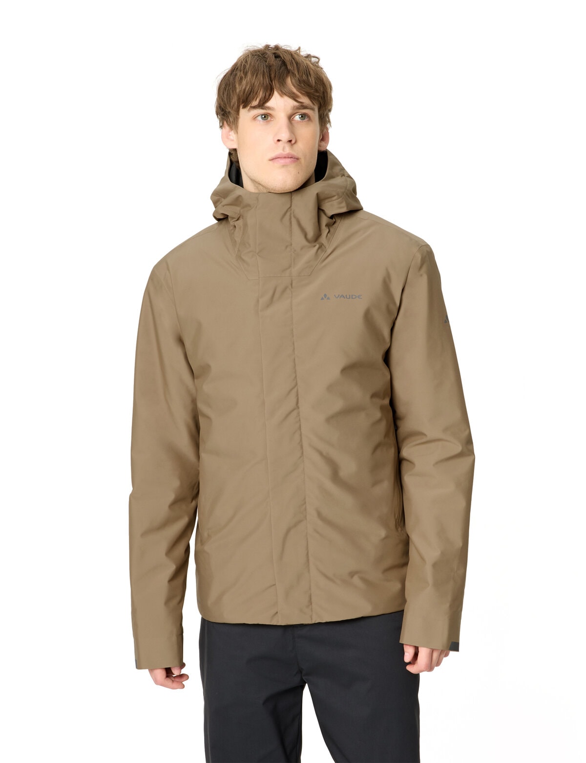 VAUDE Regenjacke "MENS CYCLIST WARM RAIN JACKET II" mit Kapuze sportlicher Stil, regular fit, wasserdicht, atmungsaktiv