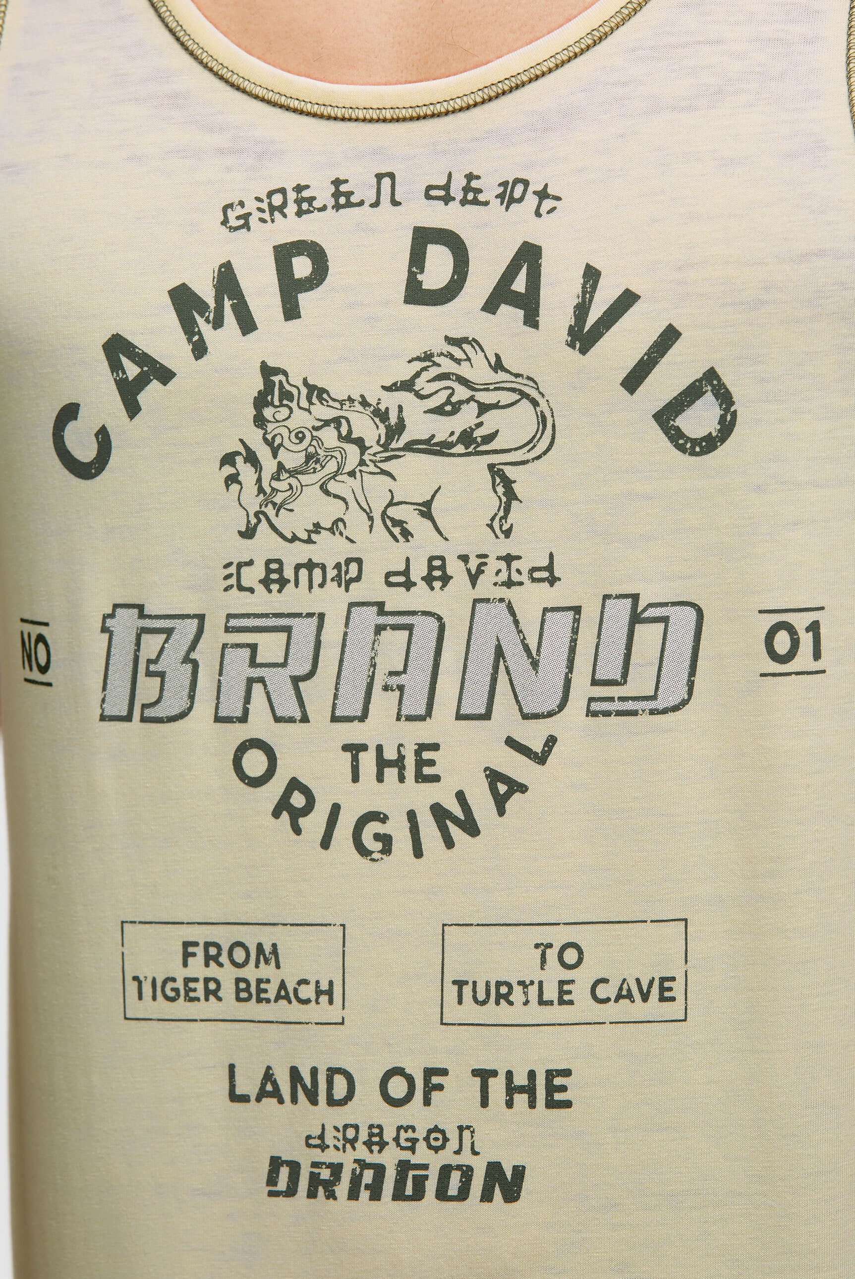 CAMP DAVID Tanktop in softer Haptik