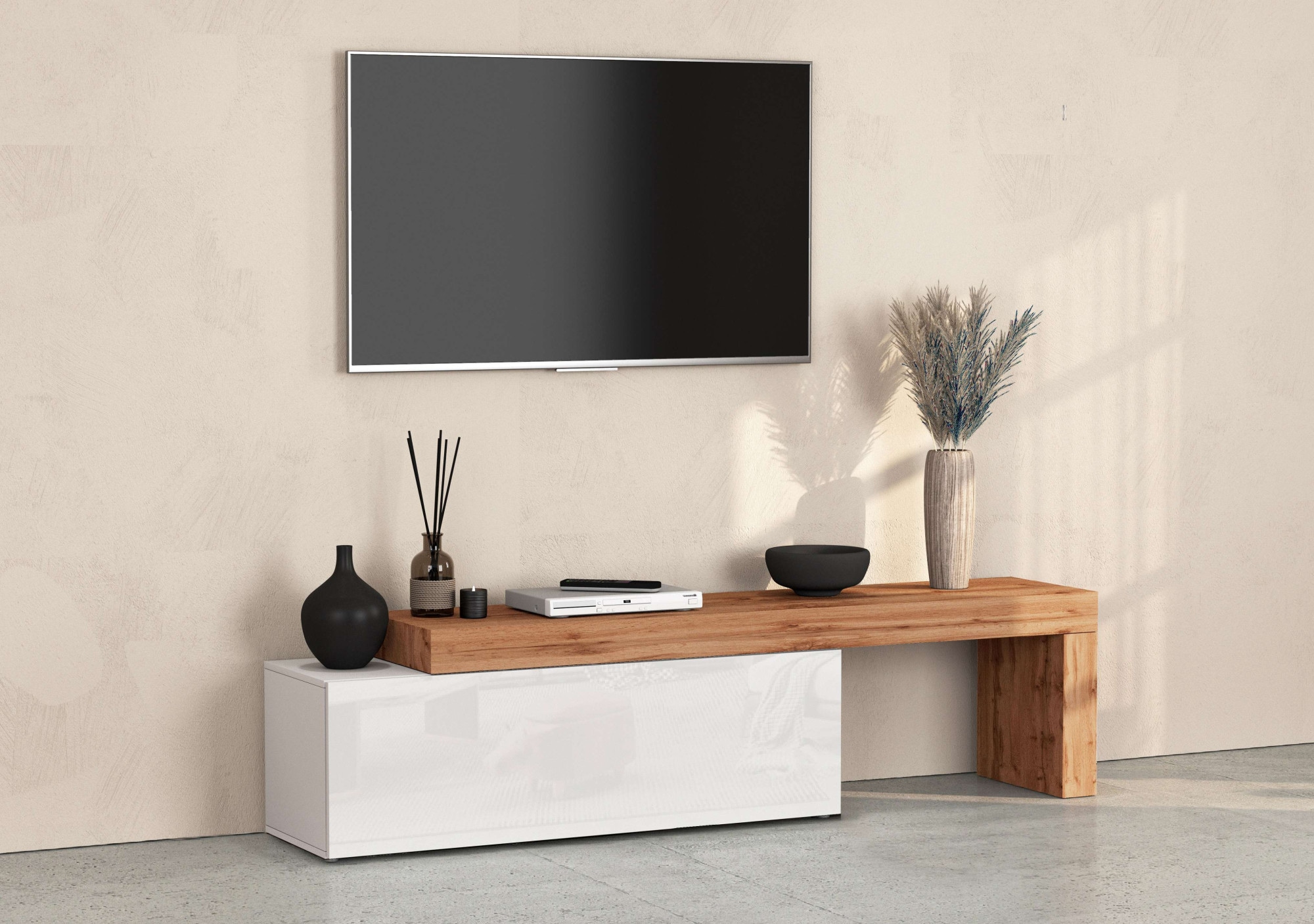 INOSIGN Lowboard "Chronos TV-Board, T-Schrank", (1 St., Breite verstellbar günstig online kaufen