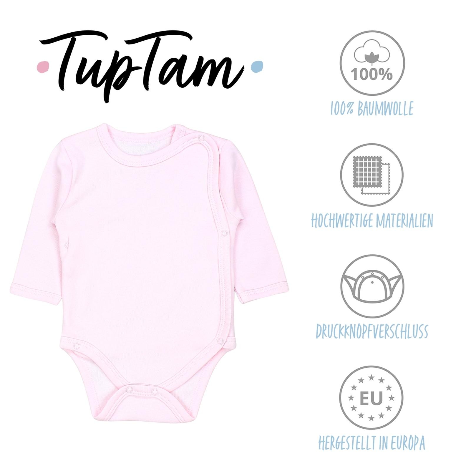 TupTam Langarmwickelbody »Wickelbody Baby Langarm Wickelbody im 5er Set«