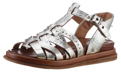 Riemchensandale »OTTONE«, Keilabsatz, Sommerschuh, Sandalette im Gladiatoren Look