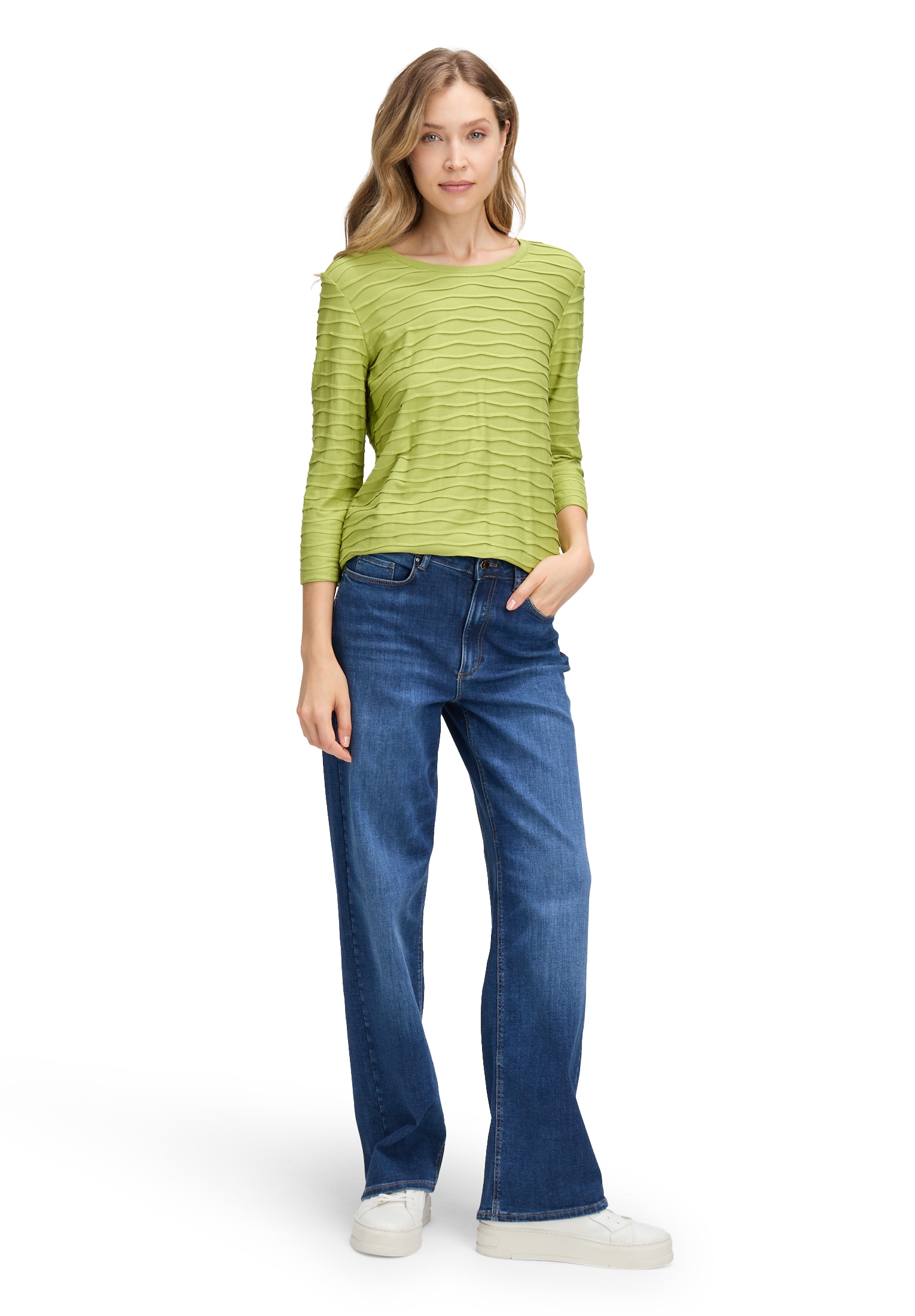 Betty Barclay 3/4-Arm-Shirt »Betty Barclay Damen Basic Shirt mit Wellenstruktur«, (1 tlg.)