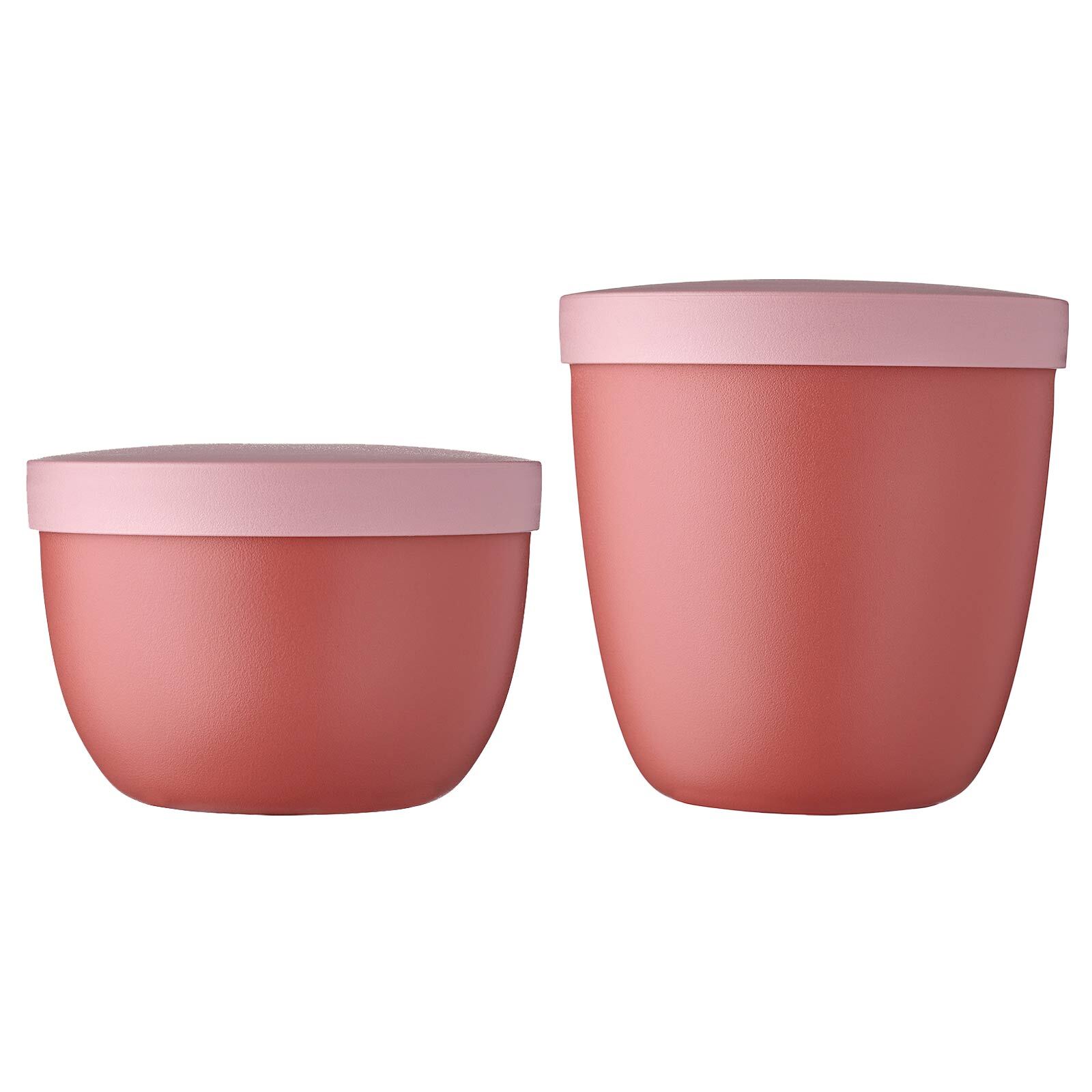 Mepal Lunchbox "Snackpots Ellipse 350 & 500 ml 2er Set" Spülmaschinengeeignet, Mikrowellengeeignet (ohne Deckel)