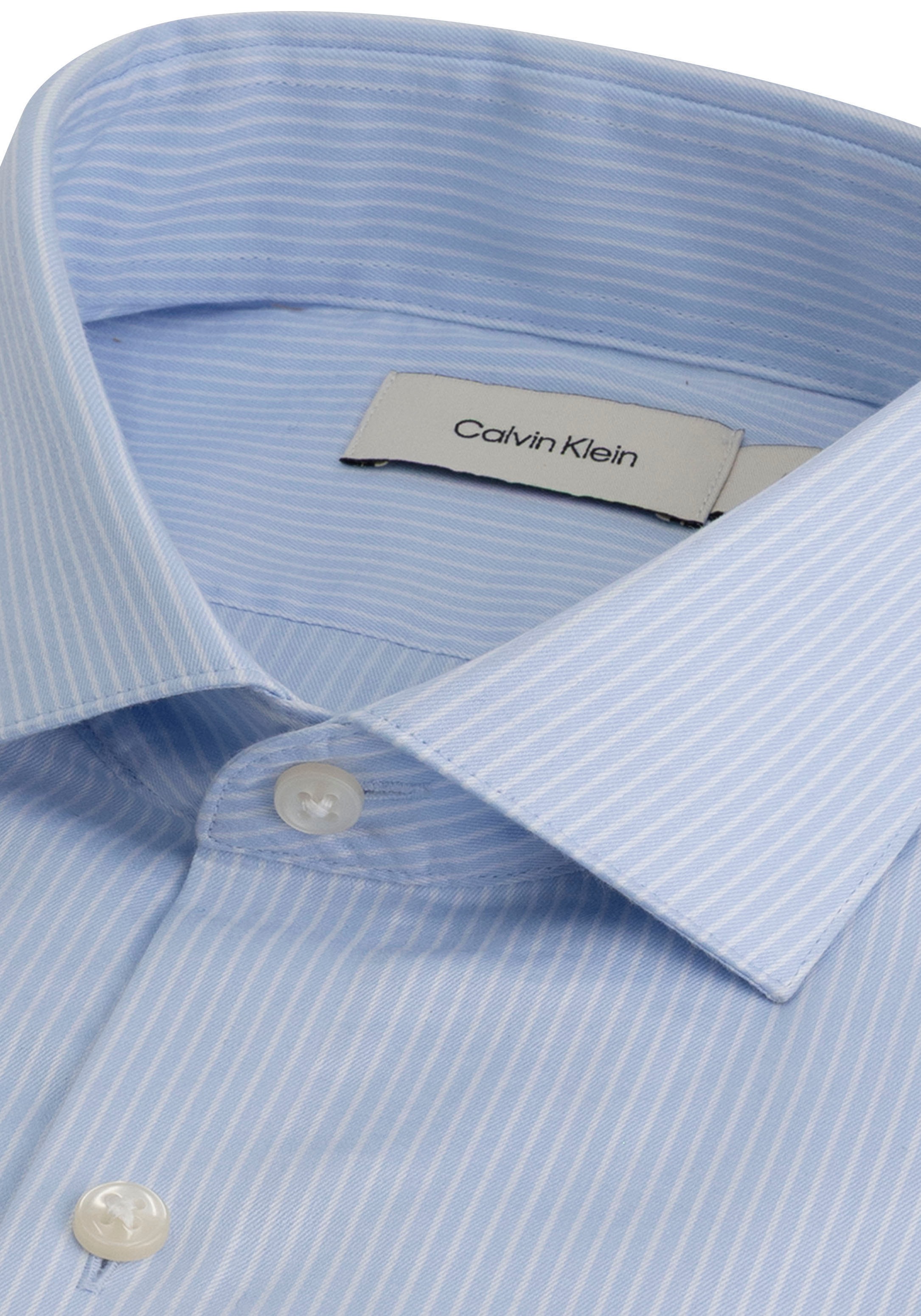 Calvin Klein Businesshemd "SLIM SFT WSHD STR STP" Slim fit mit Knopfleiste günstig online kaufen