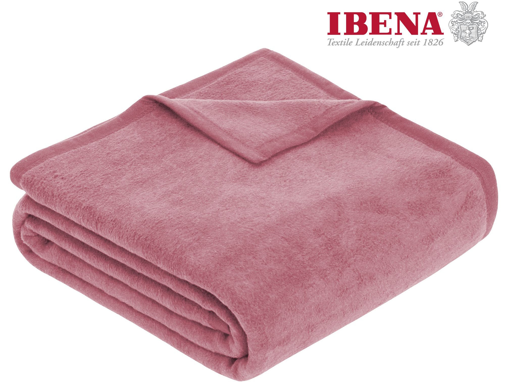 IBENA Wohndecke "Luxus", verschiedene Größen, unifarbenes Design, Kuscheldecke