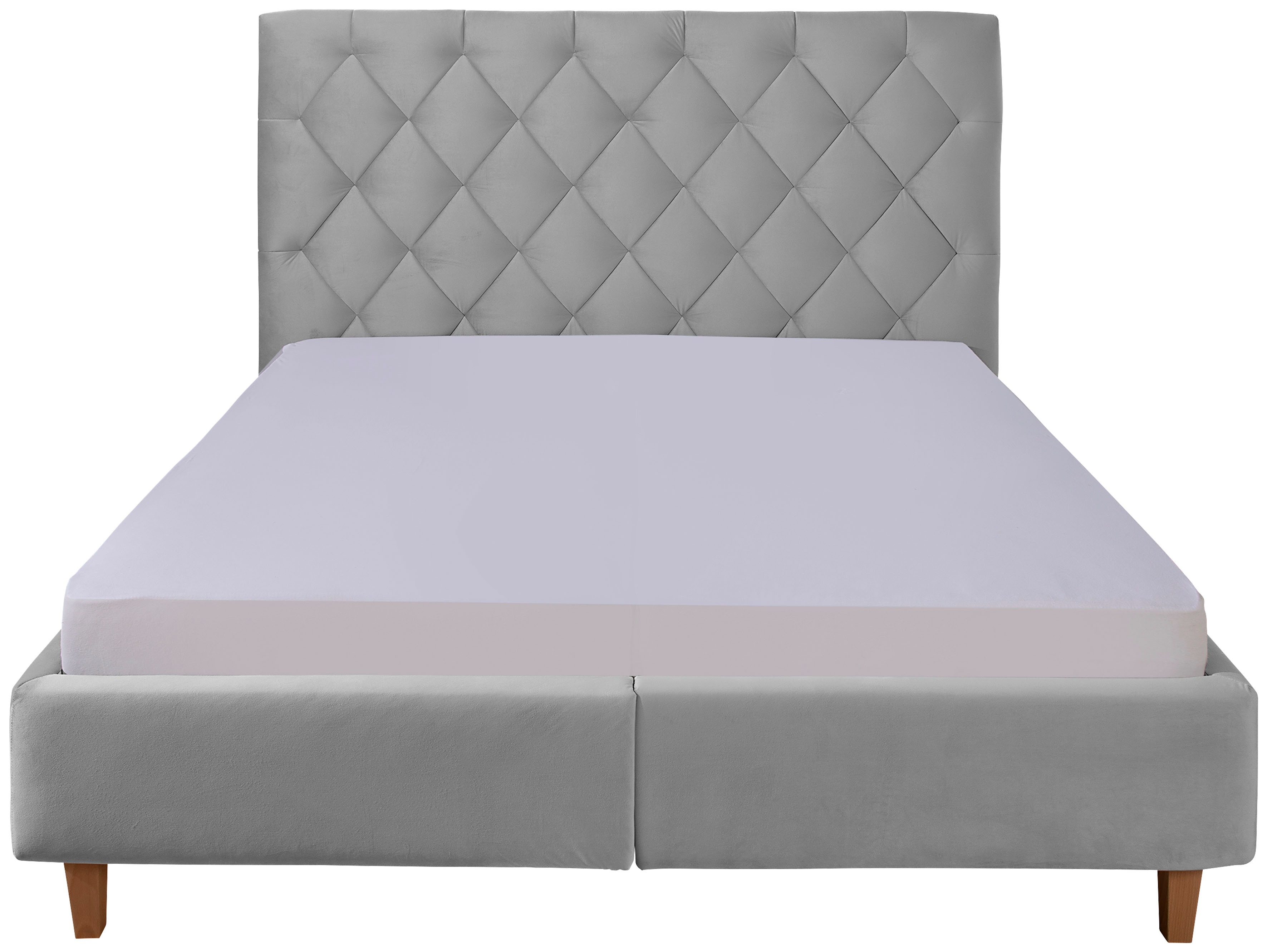 Thumbnail - Home affaire Polsterbett "Sunley 140" Kreuzsteppung, Kopfteilhöhe 142 cm, ohne oder mit Matratze/Lattenrost