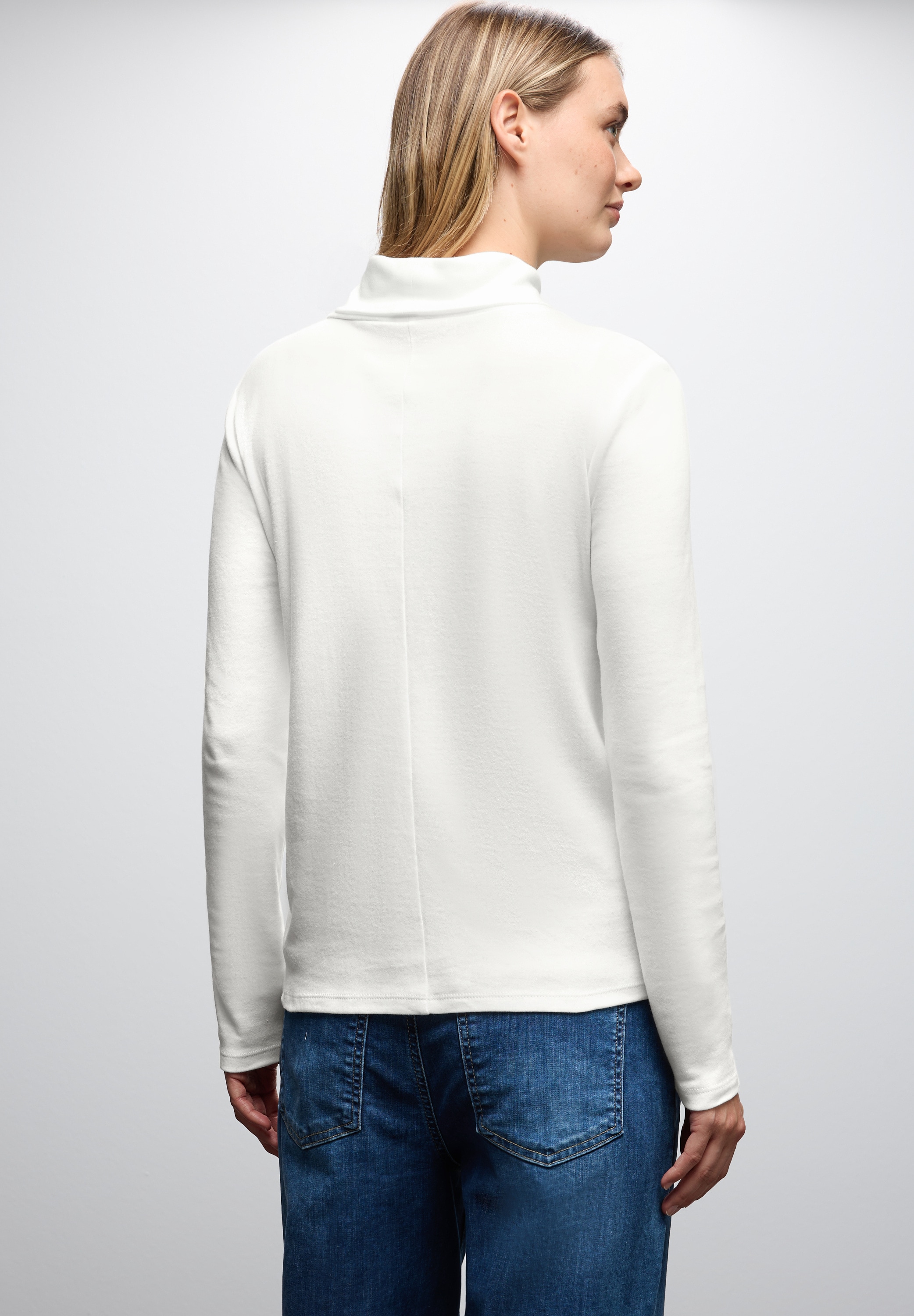 STREET ONE Rollkragenshirt, im soften Baumwoll-Mix