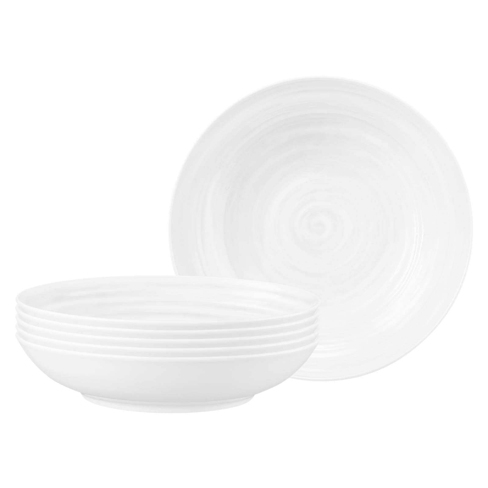 Pastateller SELTMANN WEIDEN "Pastateller Terra ø 26 cm 6er Set", weiß, L:26cm, Speiseteller